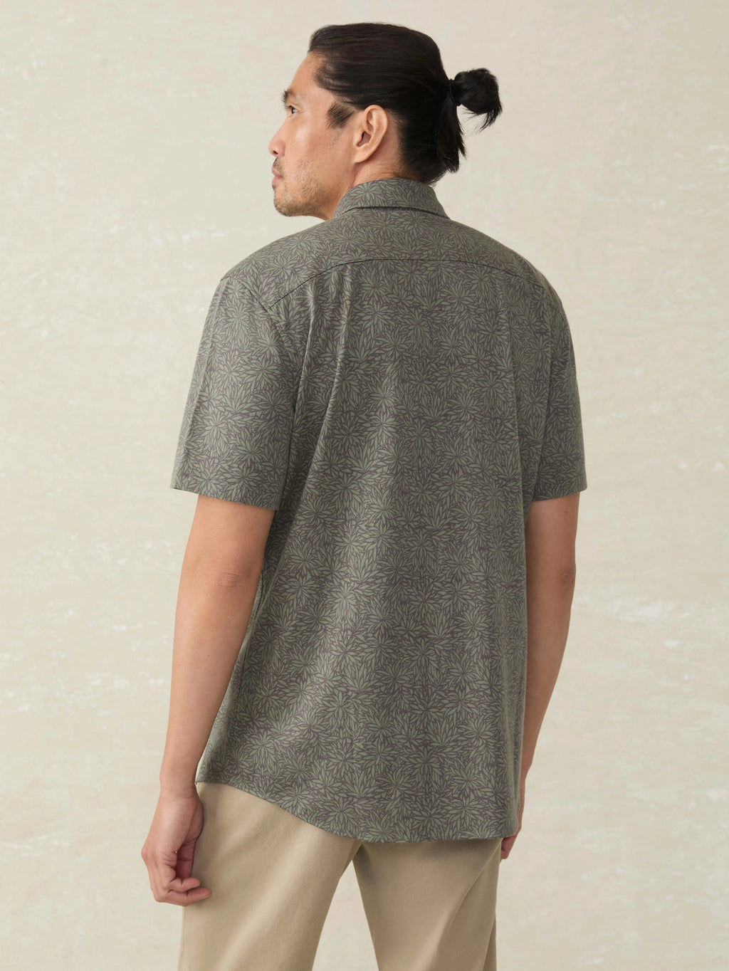 Short-Sleeve Hermosa Shirt - Olive Frond
