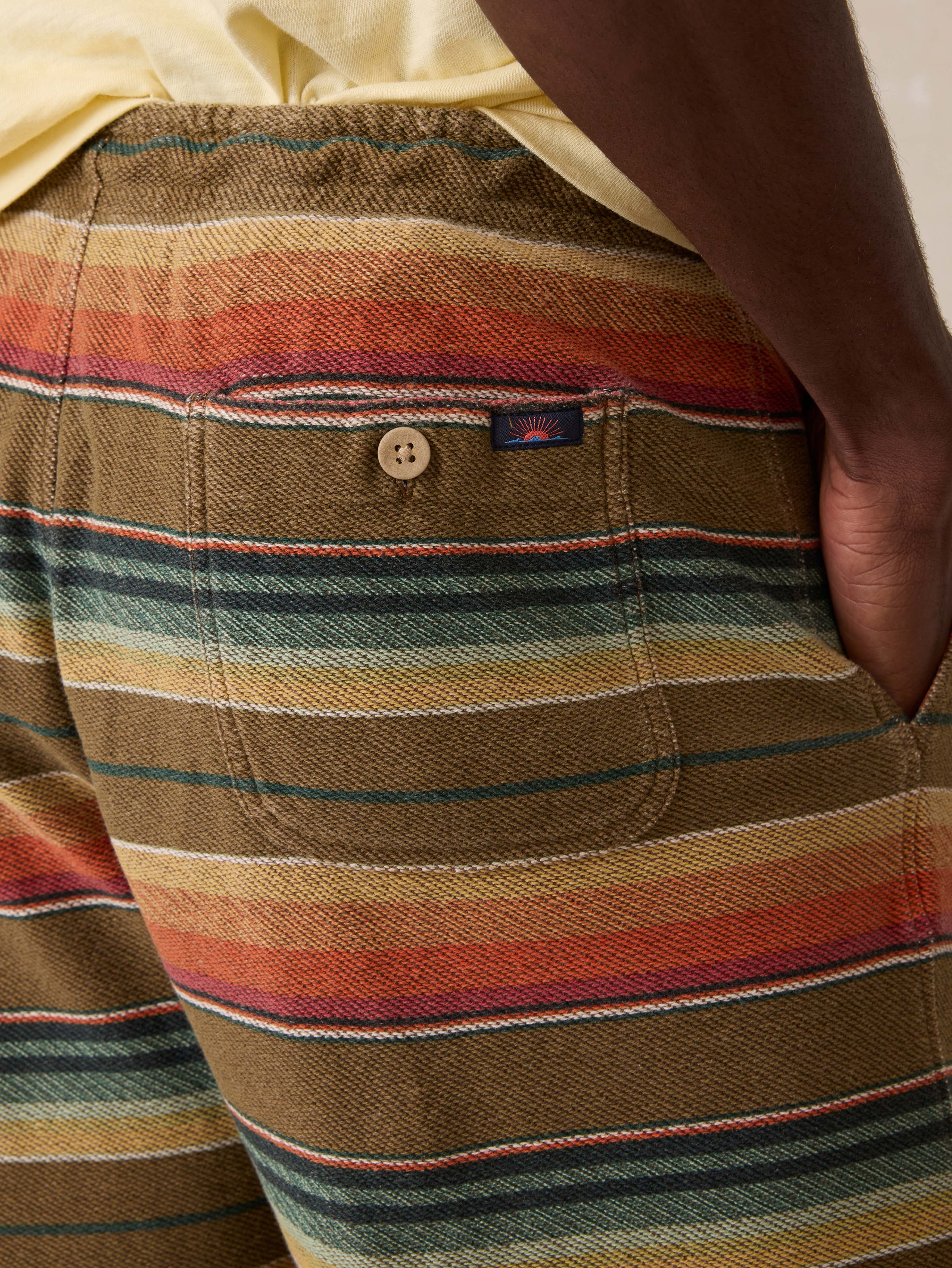 Novelty Knit Short - Cannon Beach Stripe