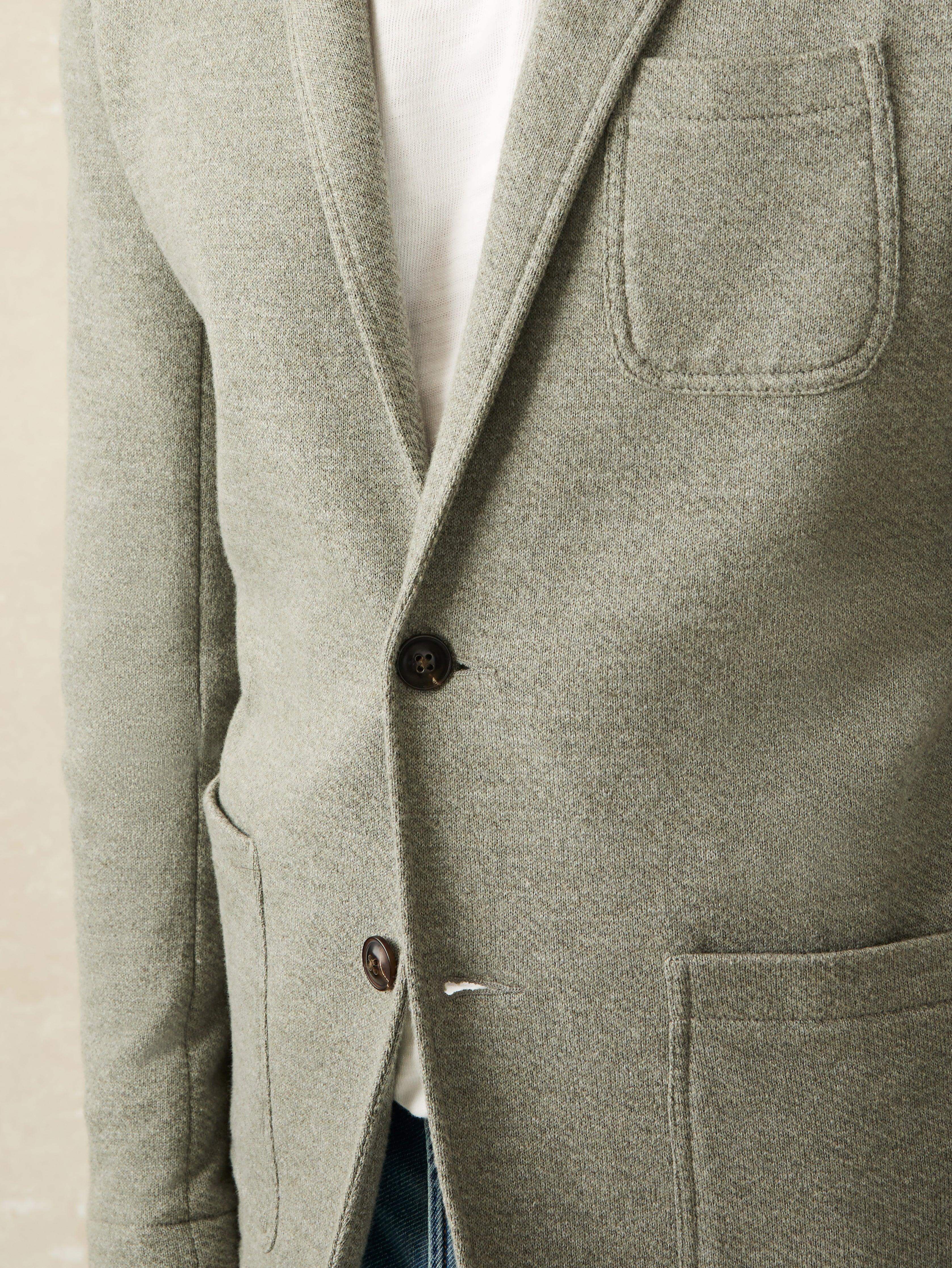 Inlet Knit Blazer (Tall) - Olive Brush Melange