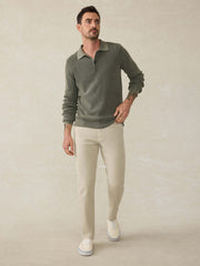 Stretch Terry 5-Pocket Pant - Stone