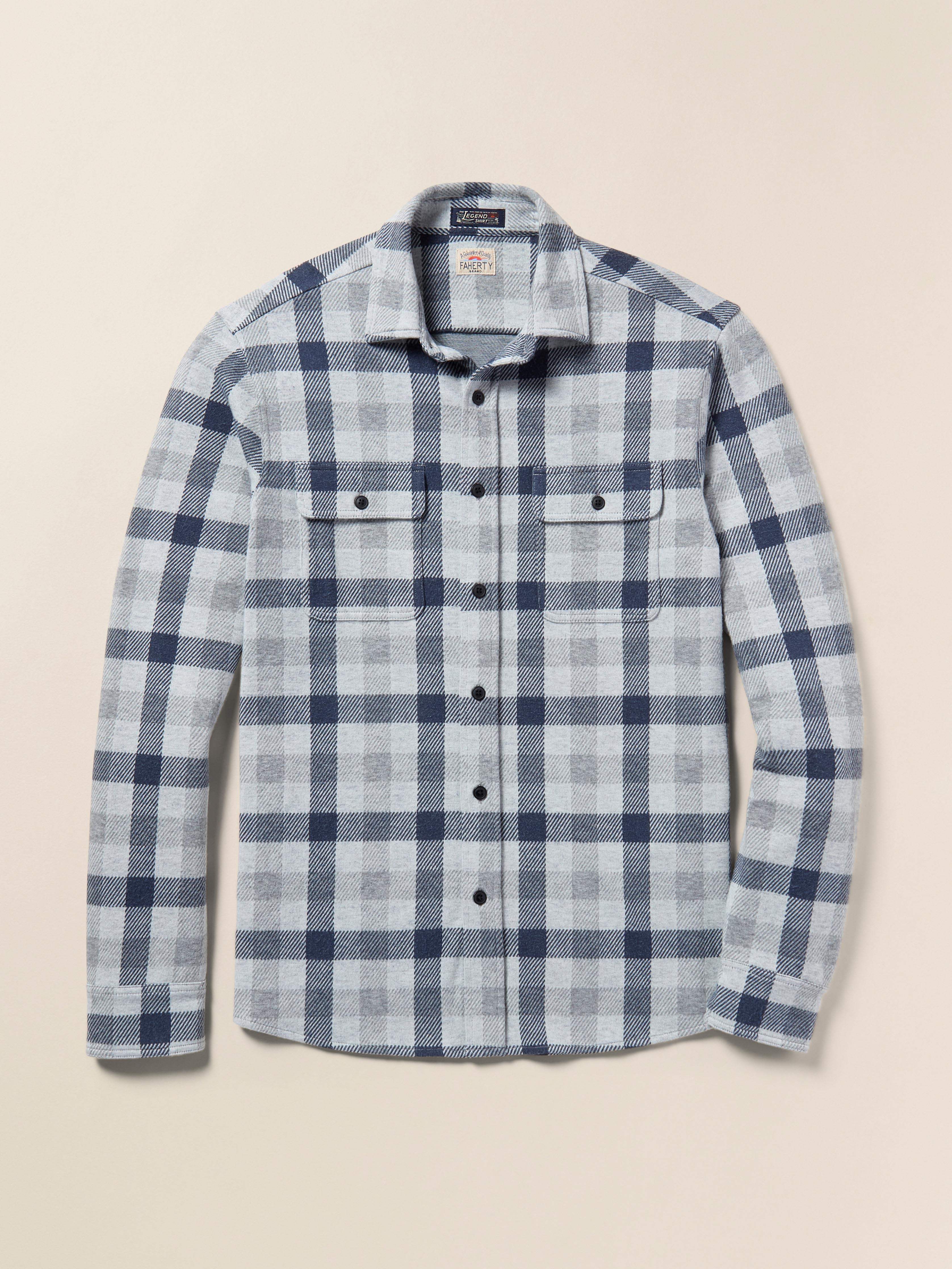 Legend™ Sweater Shirt - Snowy Night Check