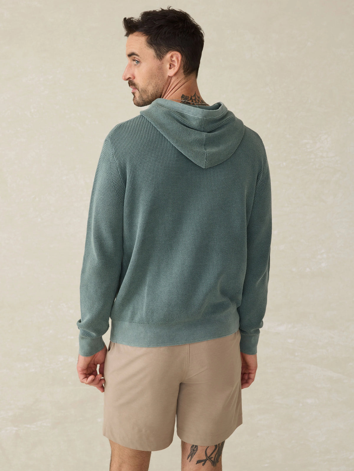 Sunwashed Sweater Hoodie - Mountain Olive