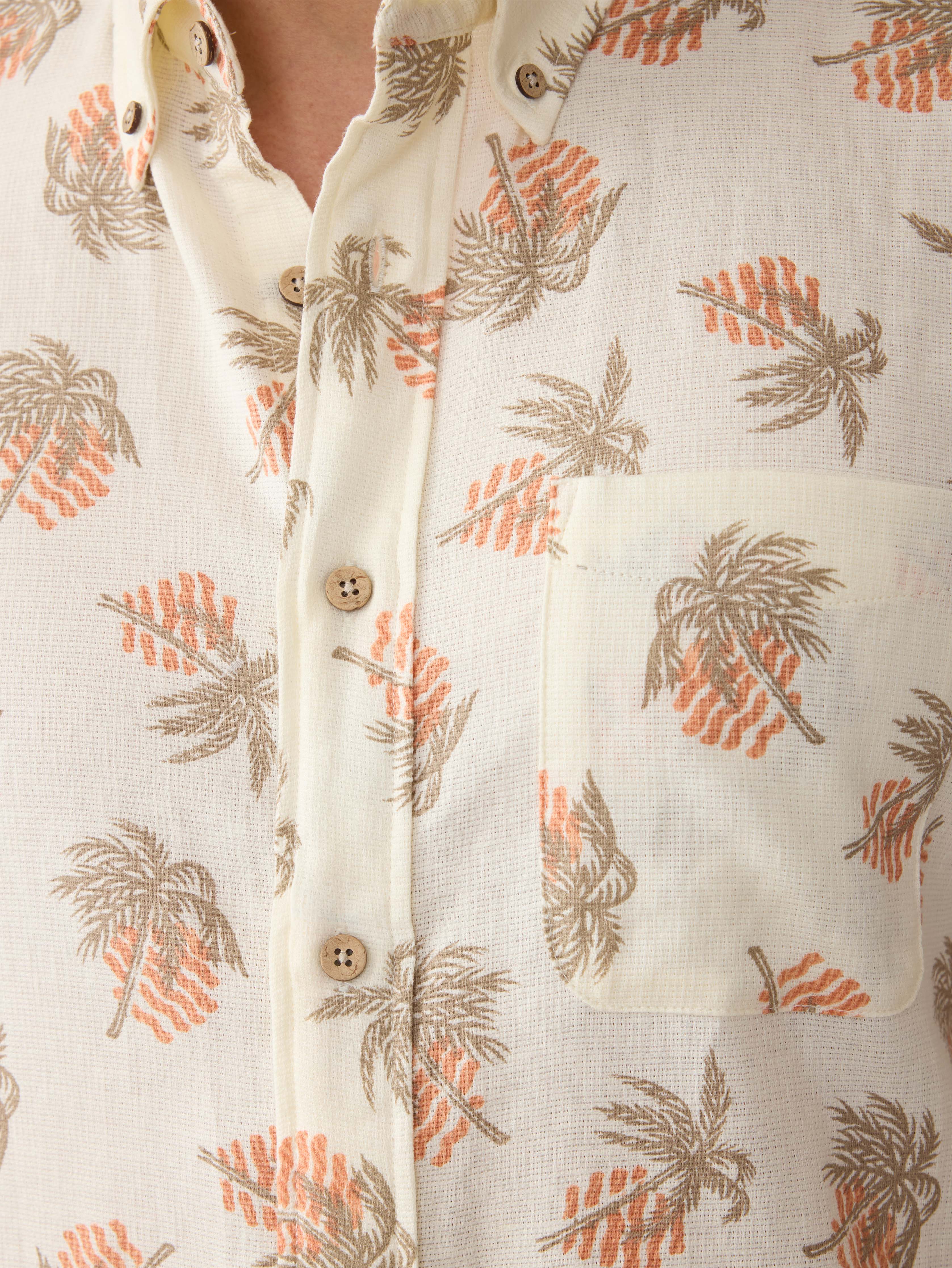 Short-Sleeve Breeze Shirt - Sunlit Palm \u0026 Waves