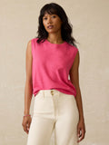 Sunwashed Midweight Organic Muscle Tank - Pink Flambe