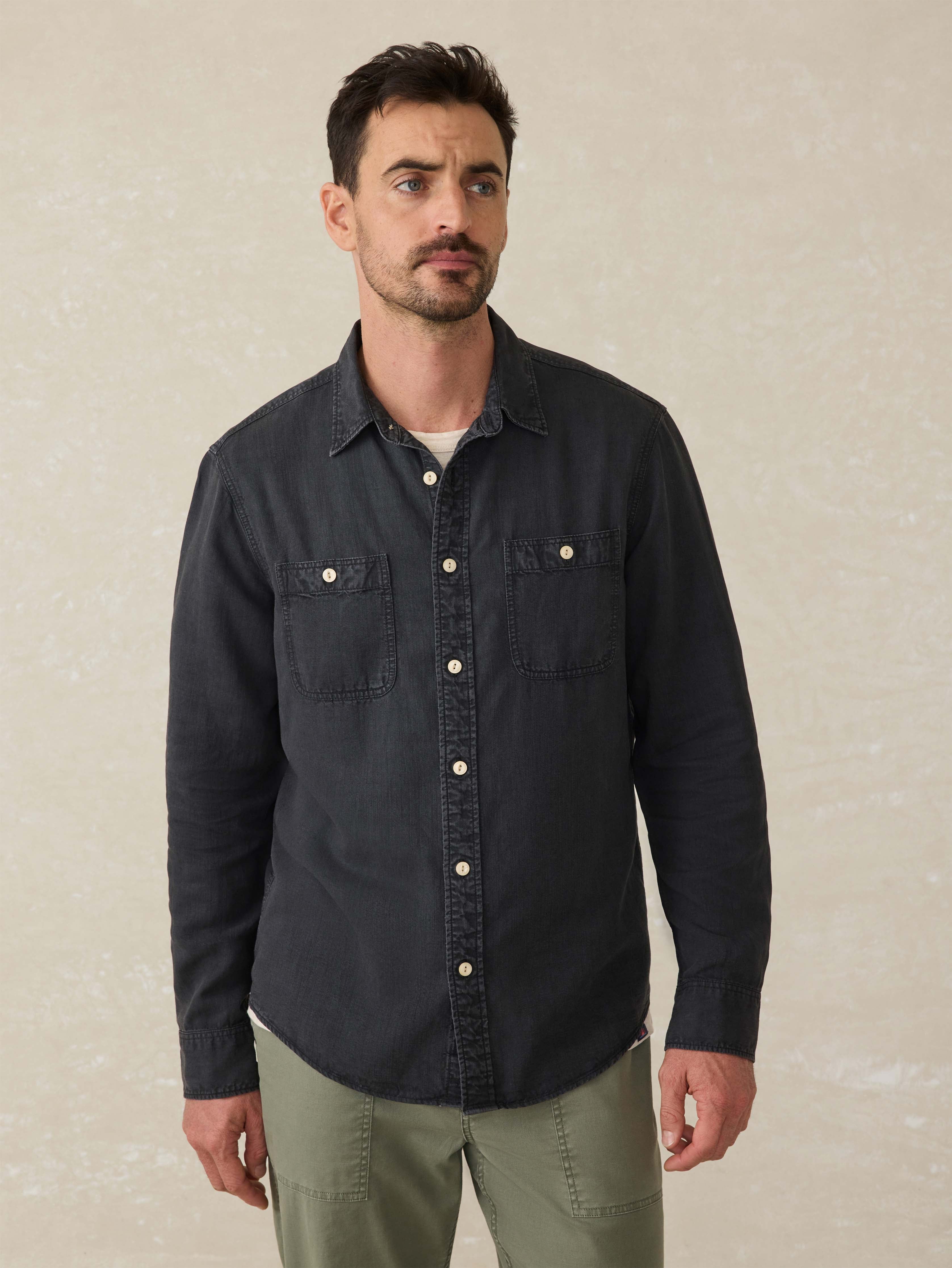 Tried \u0026 True Chambray Workshirt - Durango Black