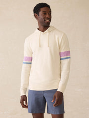 Sunwashed Slub Hoodie - Cream Dume Stripe