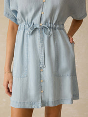 Tried \u0026 True Chambray Oakley Dress - Arctic Sea Wash