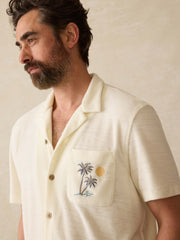 Short-Sleeve Cabana Towel Terry Shirt - South Sand Beach