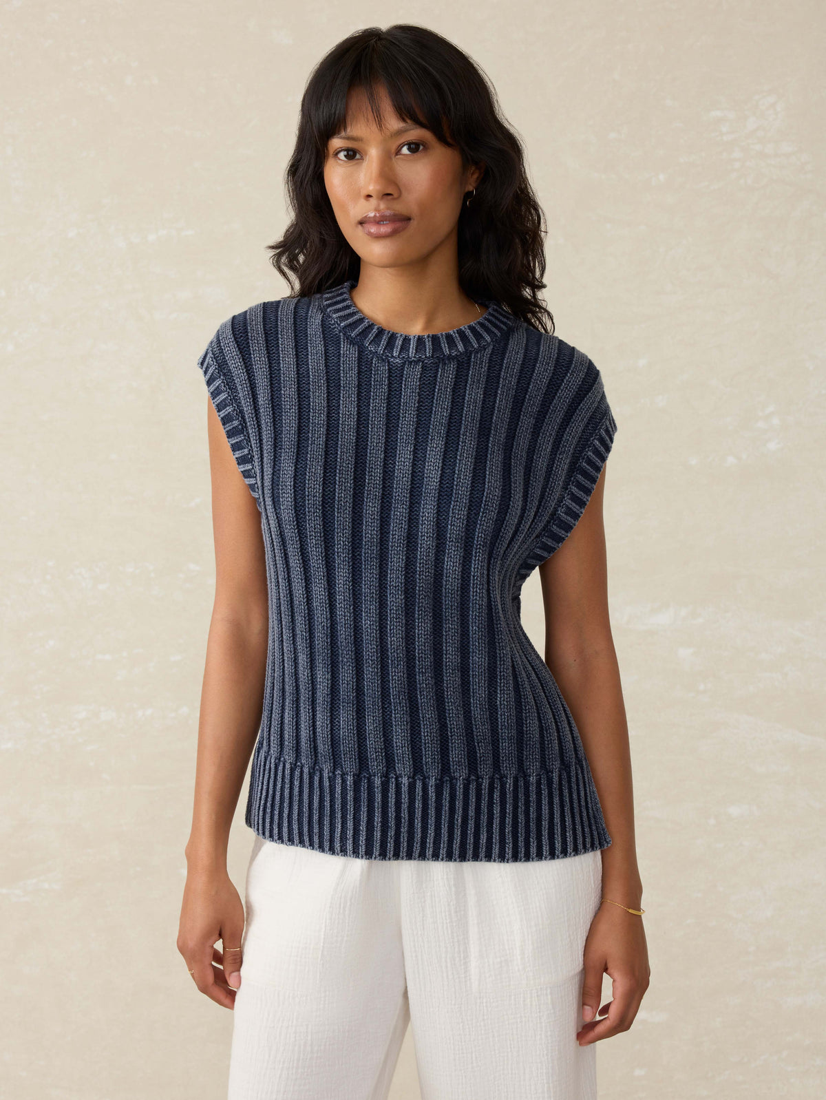 Sunwashed Sweater Vest - Navy Blazer