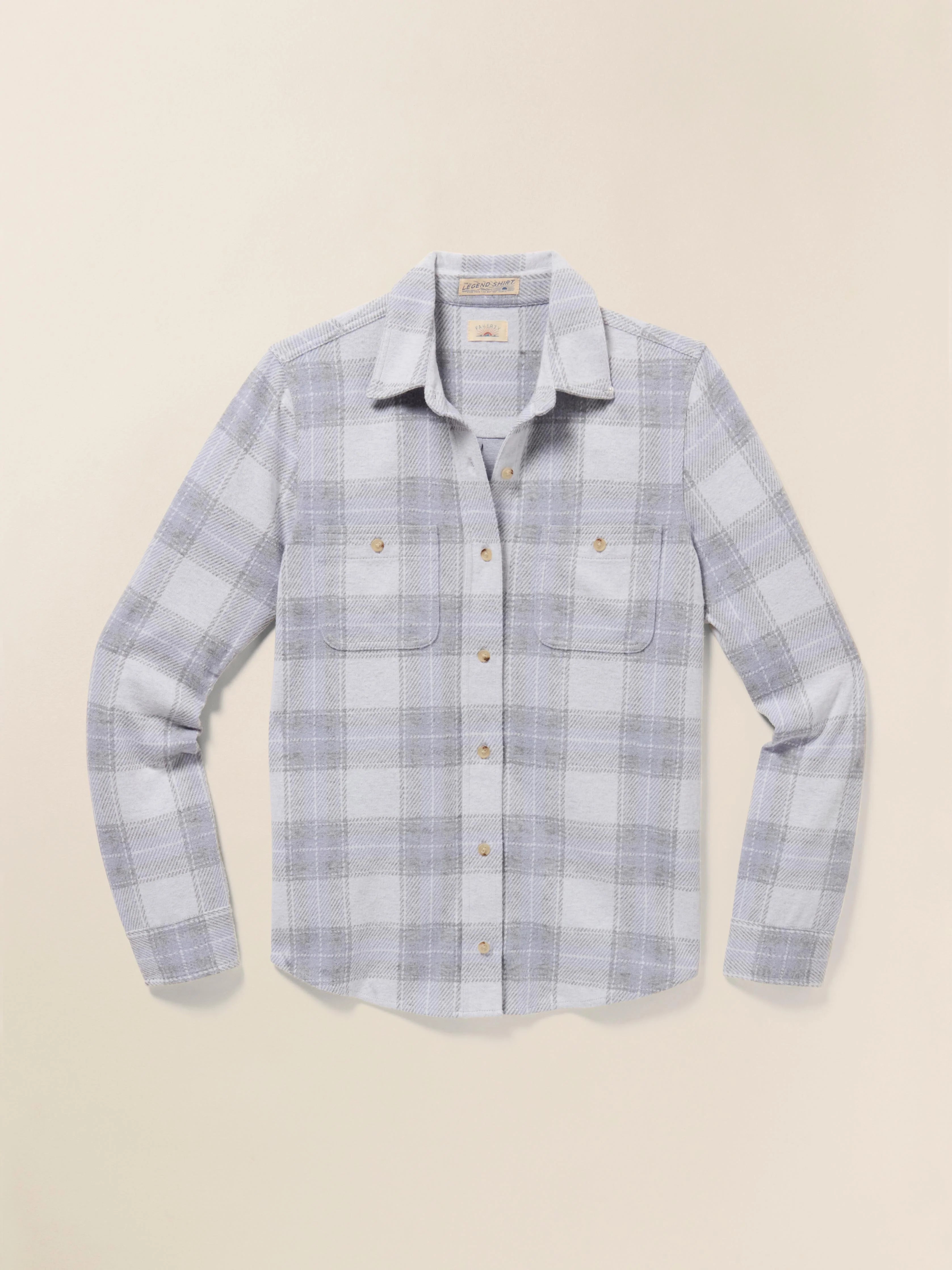 Legend™ Sweater Shirt - Blue Ravine Plaid