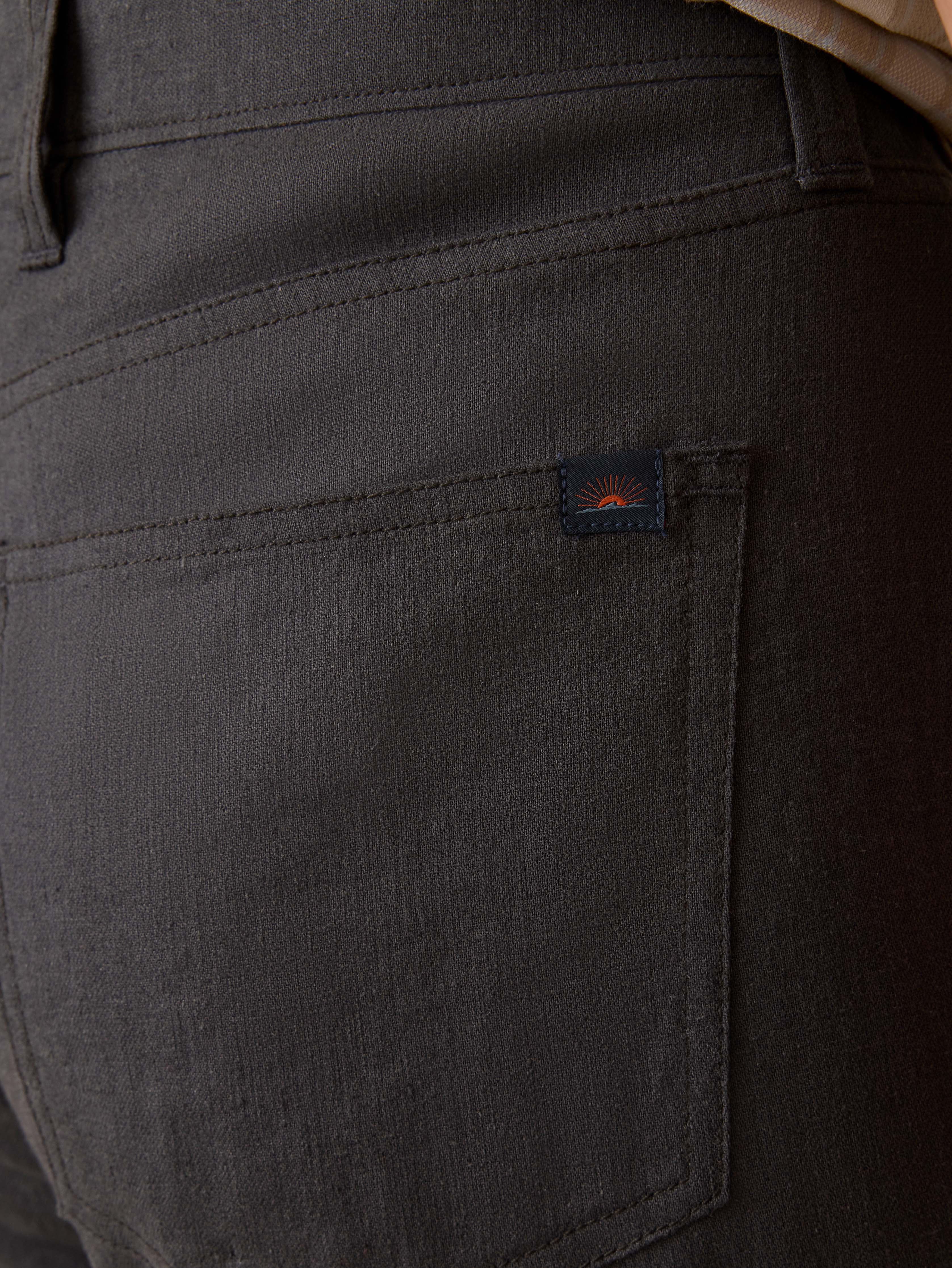 Movement™ Linen 5-Pocket Pant - Washed Black