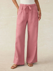 Topanga Drape Pant - Withered Rose