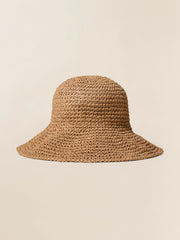 Womens Straw Sun Hat - Salt