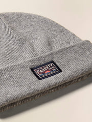 Faherty Logo Beanie - Grey Heather