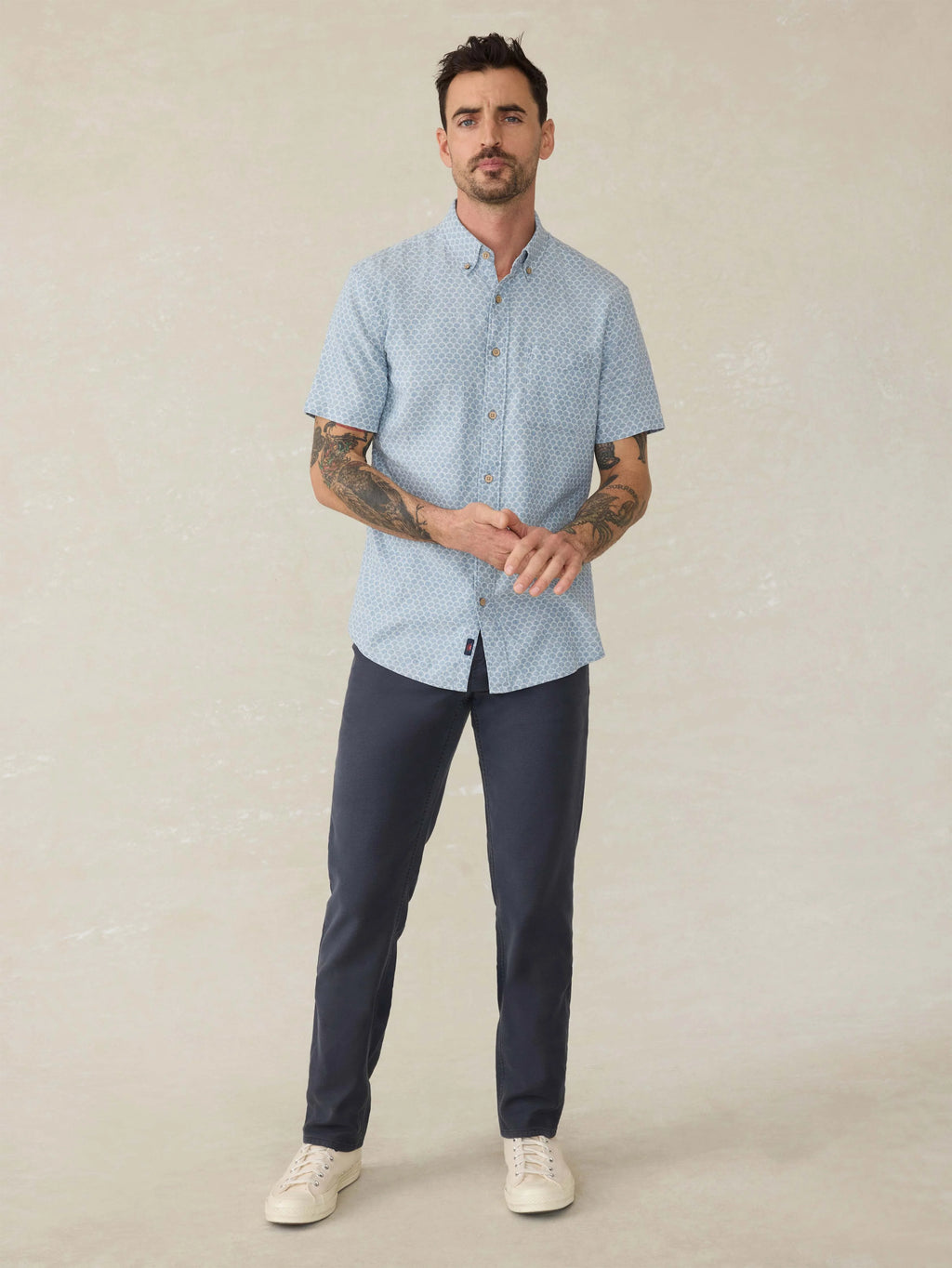 Short-Sleeve Breeze Shirt - Fish Scale Redux