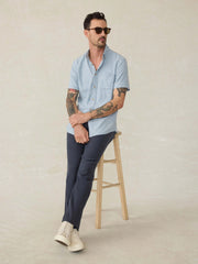 Stretch Terry 5-Pocket Pant - Navy