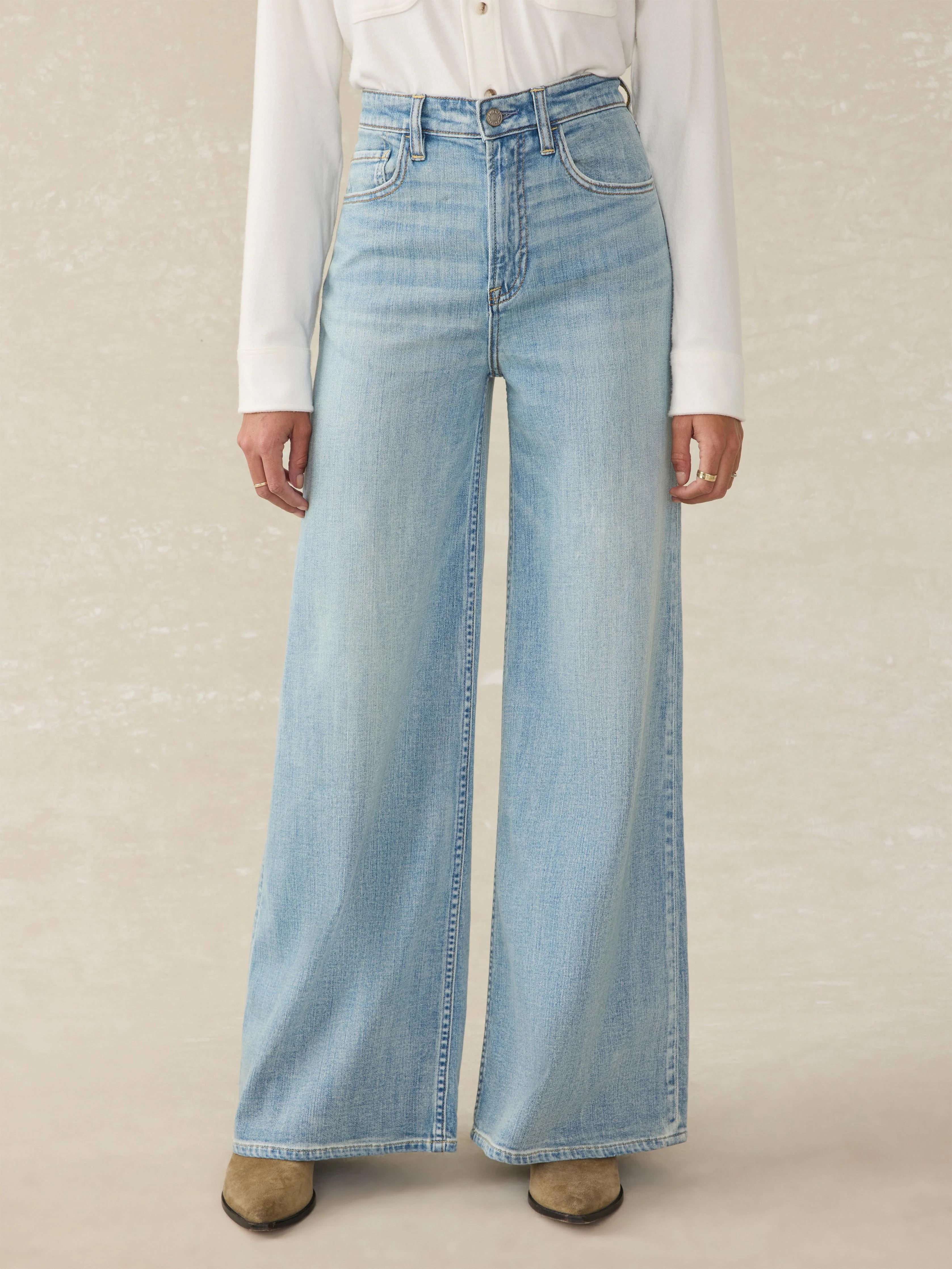 Saturday Denim Wide Leg - West Cove Wash