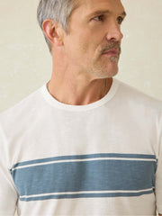 Sunwashed Tee - White Surf Stripe