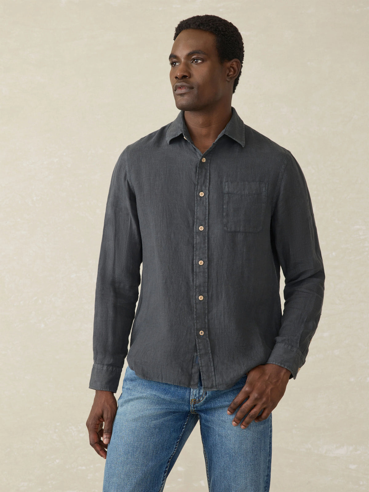 Laguna Linen Shirt - Washed Black