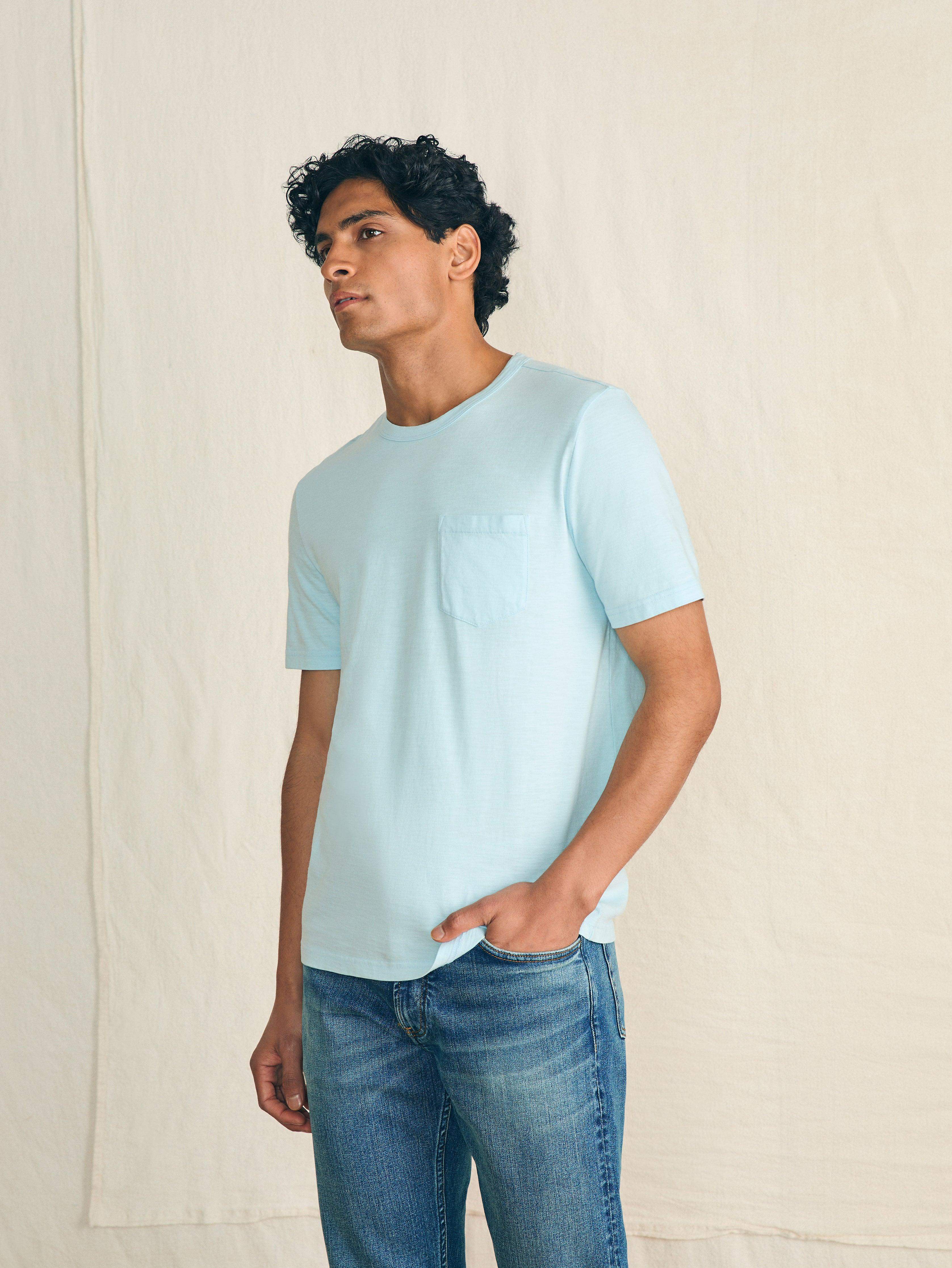 Sunwashed Pocket Tee - Blue Oasis