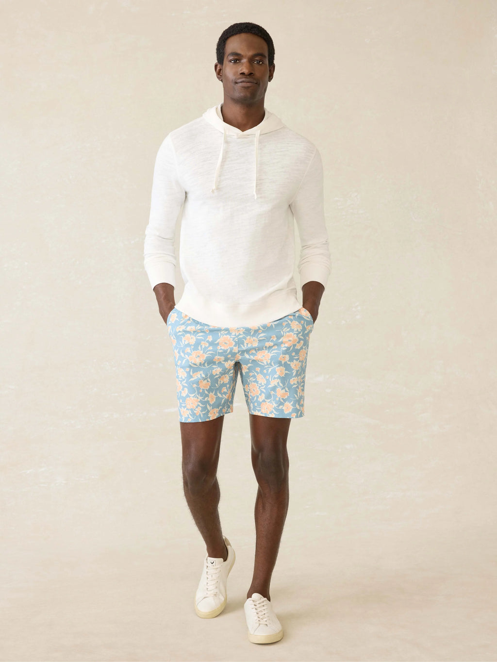 Sunwashed Midweight Organic Hoodie - White