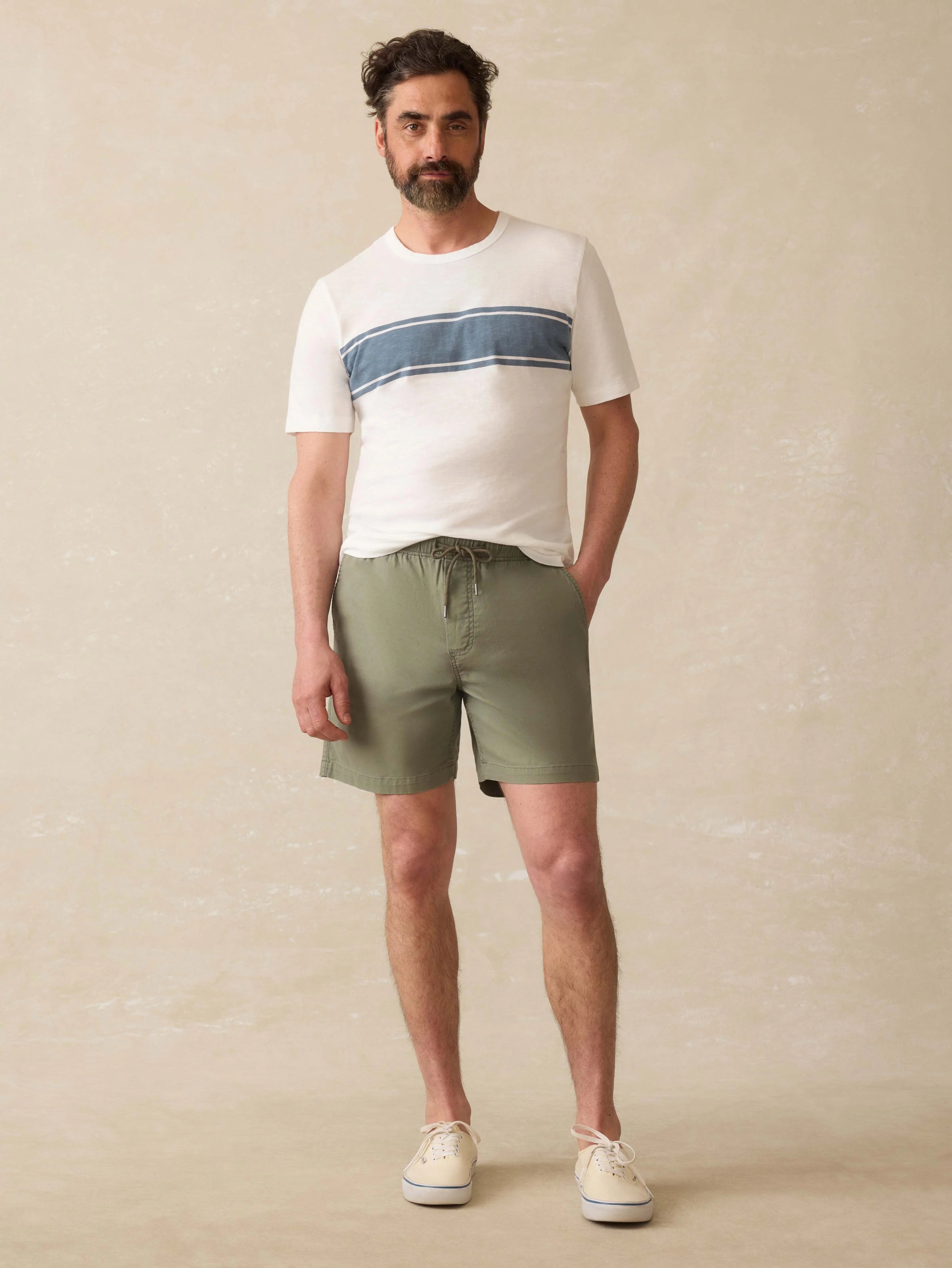 Essential Drawstring Short - Desert Olive