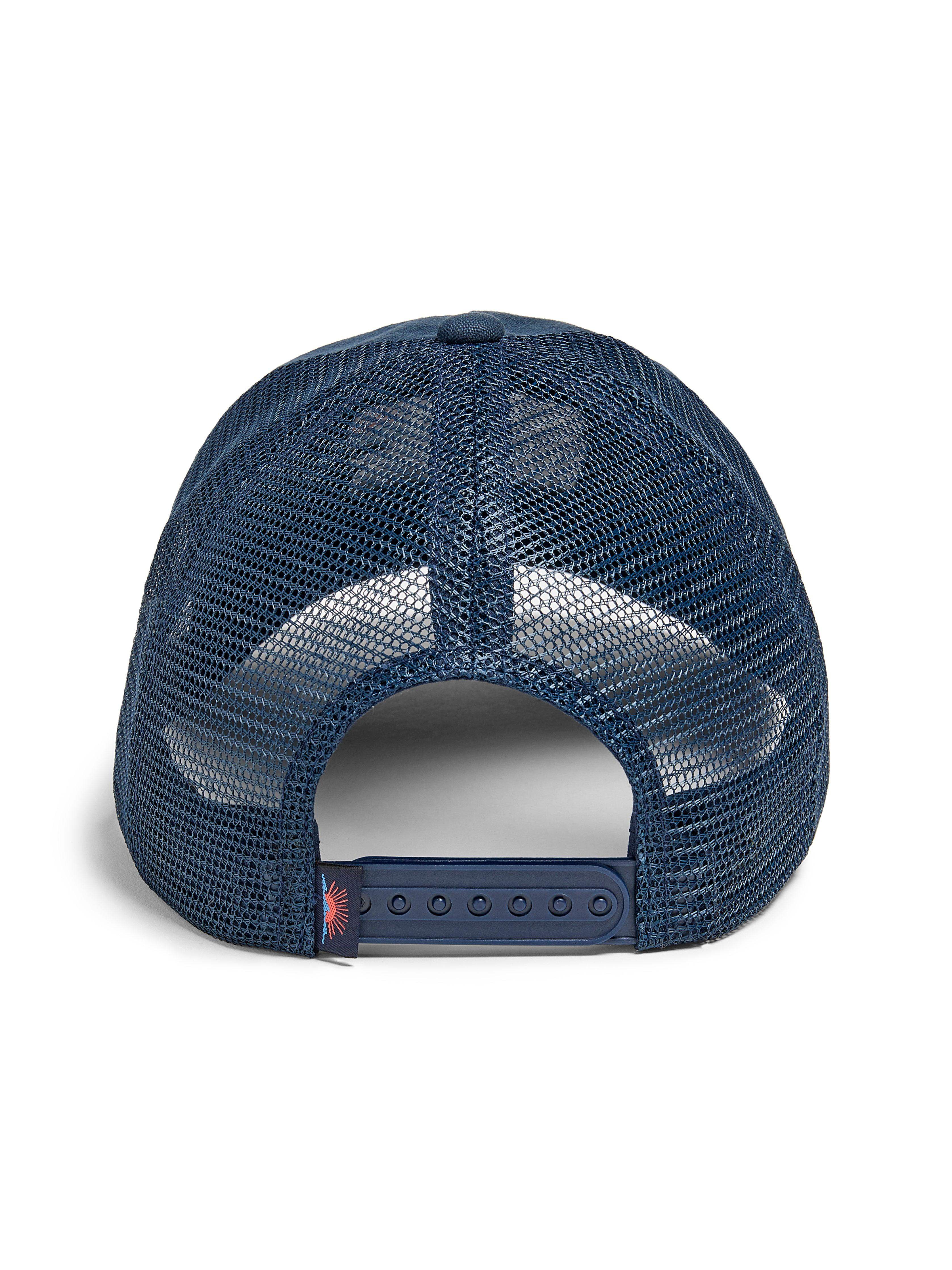 Malibu Retro Sun \u0026 Waves Trucker - Navy