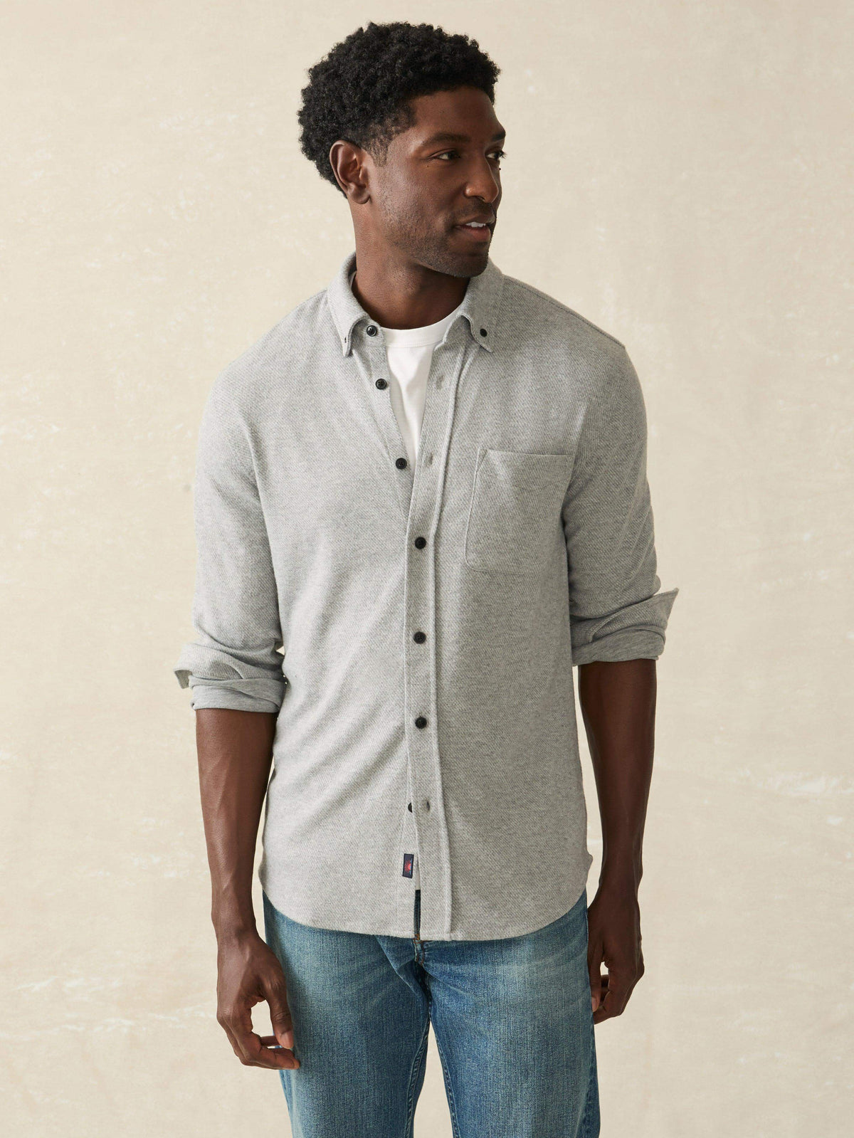 Legend™ Sweater Shirt (Single Pocket) - Fossil Grey Twill