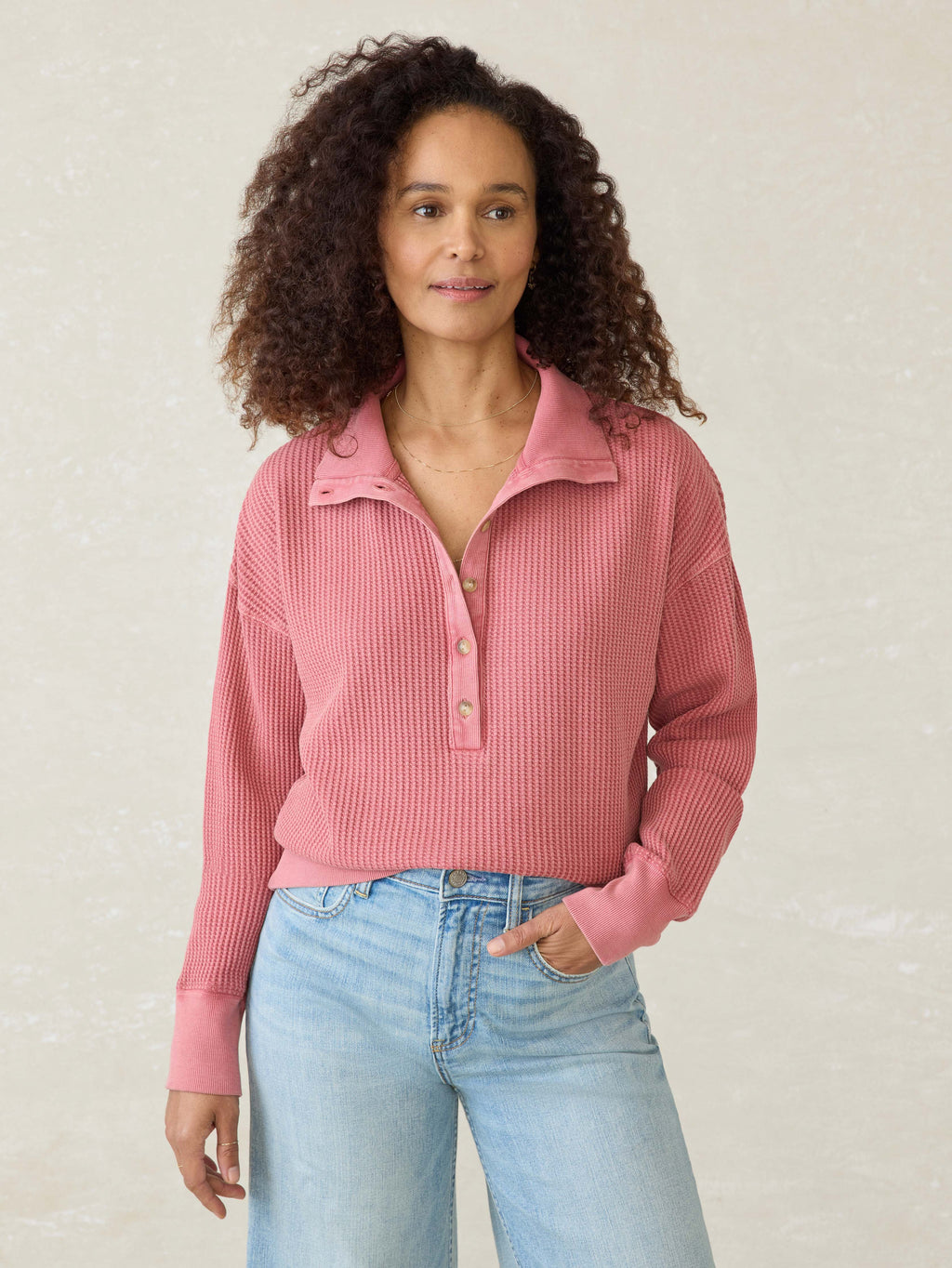 Après Waffle Henley - Baroque Rose
