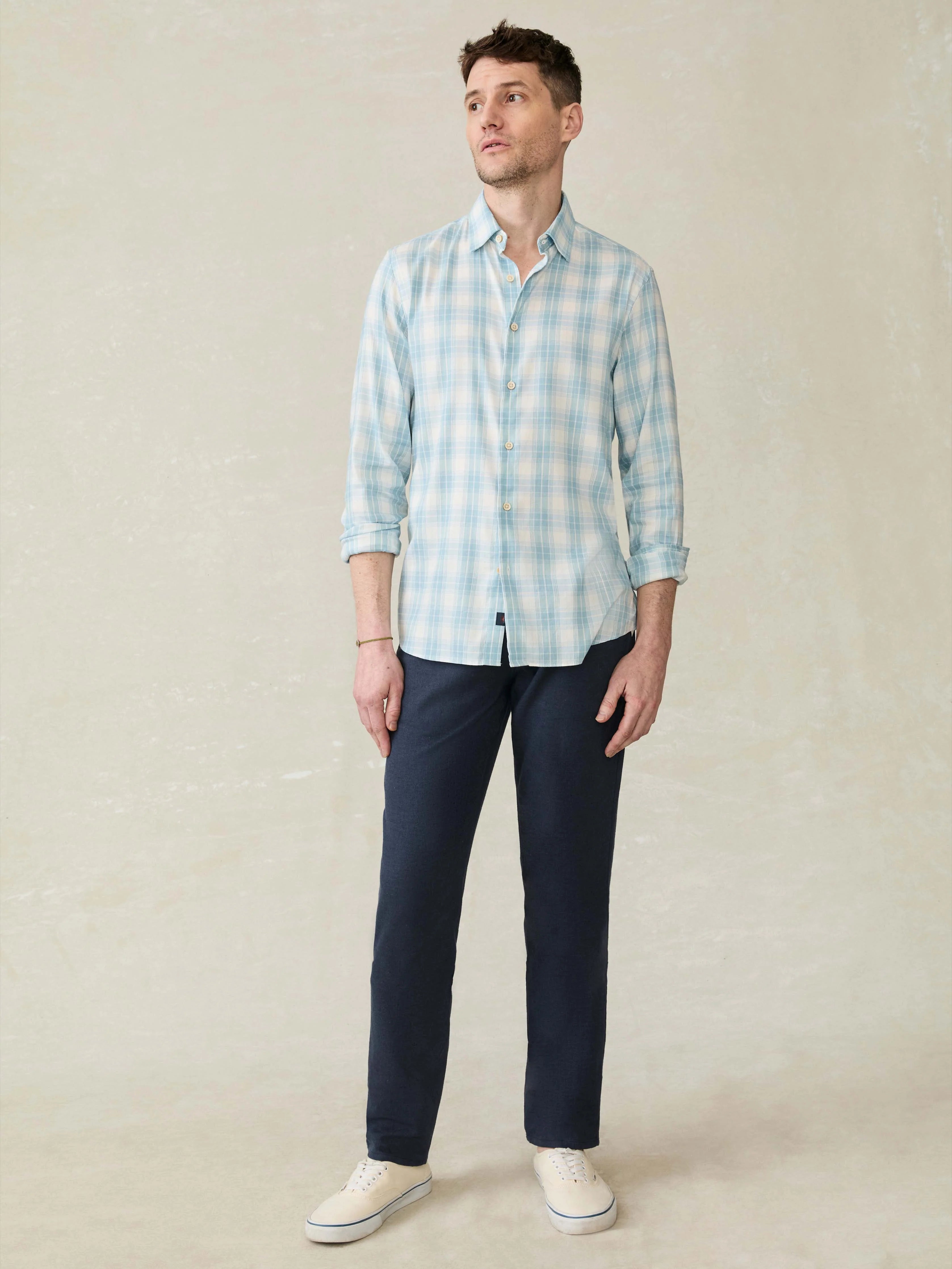 Movement™ Monterey Shirt - Summer Sky Plaid