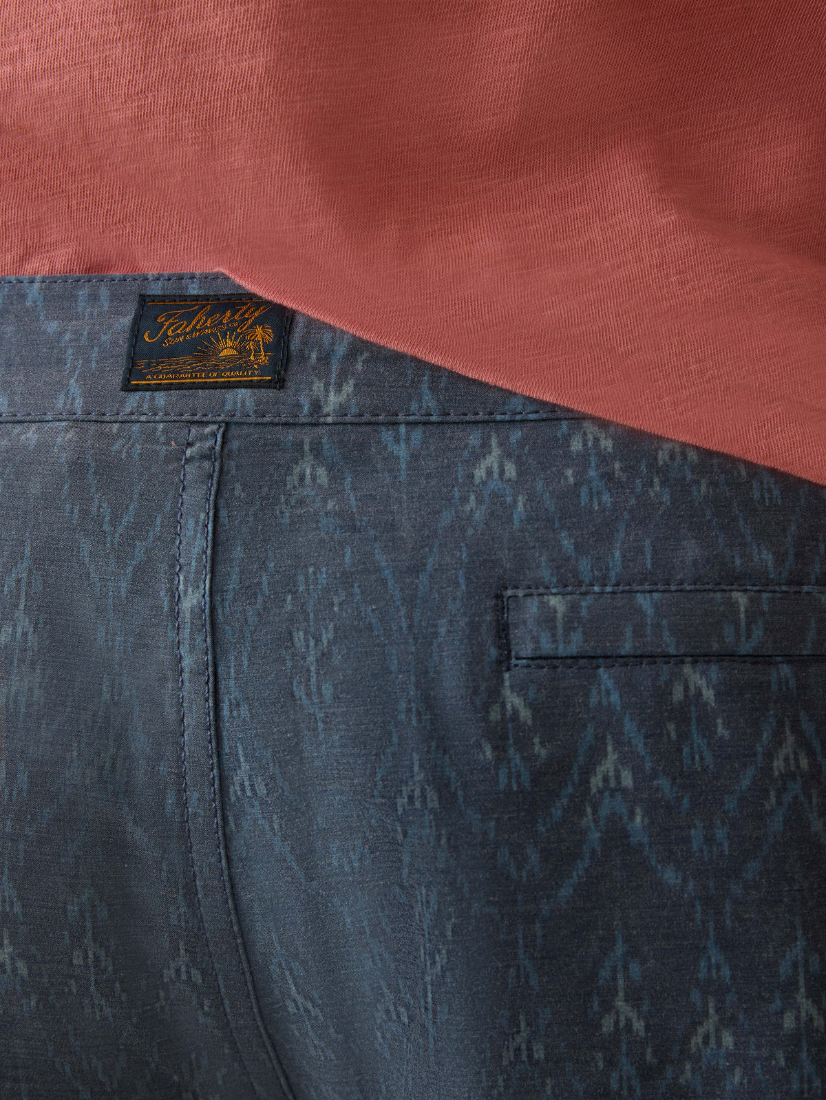 Biarritz Boardshort - Atlantic Waves Ikat