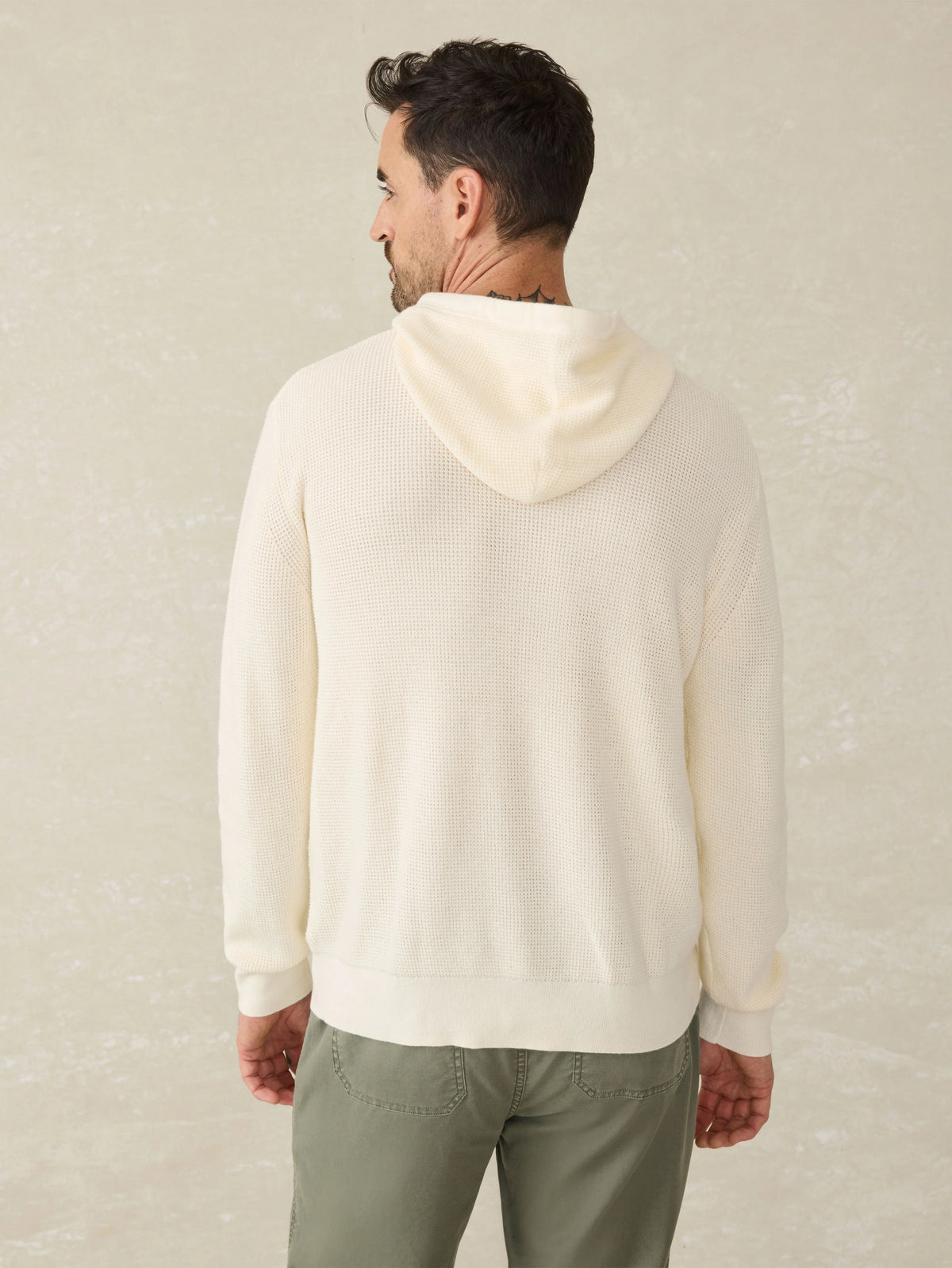 Sunwashed Sweater Hoodie - White Shell