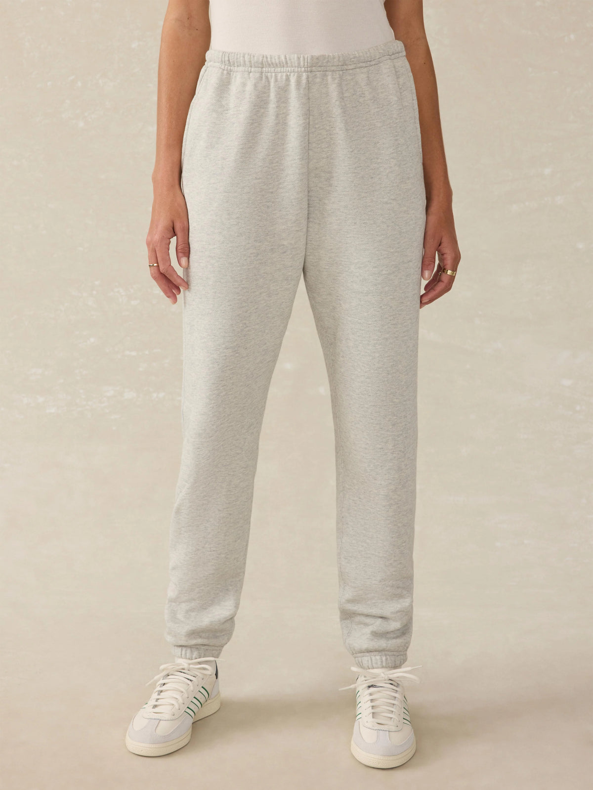 High Standard Fleece Sweatpant - Light Grey Heather