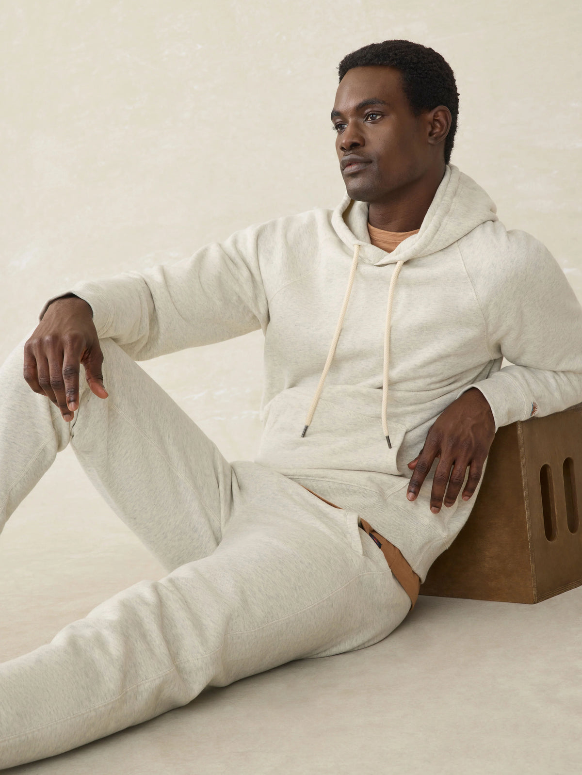 High Standard Fleece Hoodie - Antique Ivory Heather