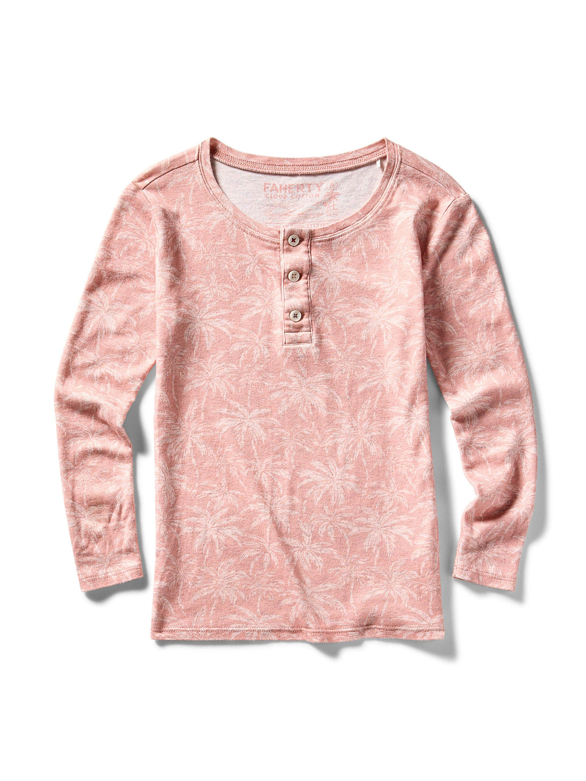 Kids Cloud Cotton Pajama Set - Rose Tropic Trees