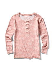 Kids Cloud Cotton Pajama Set - Rose Tropic Trees