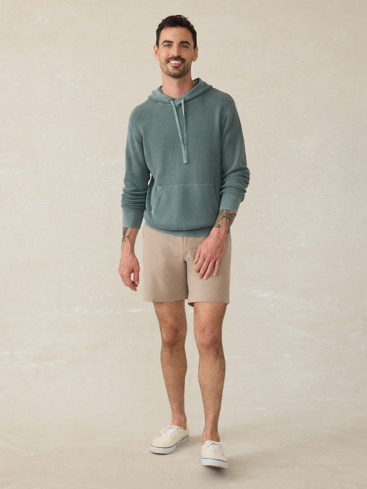 Sunwashed Sweater Hoodie - Mountain Olive