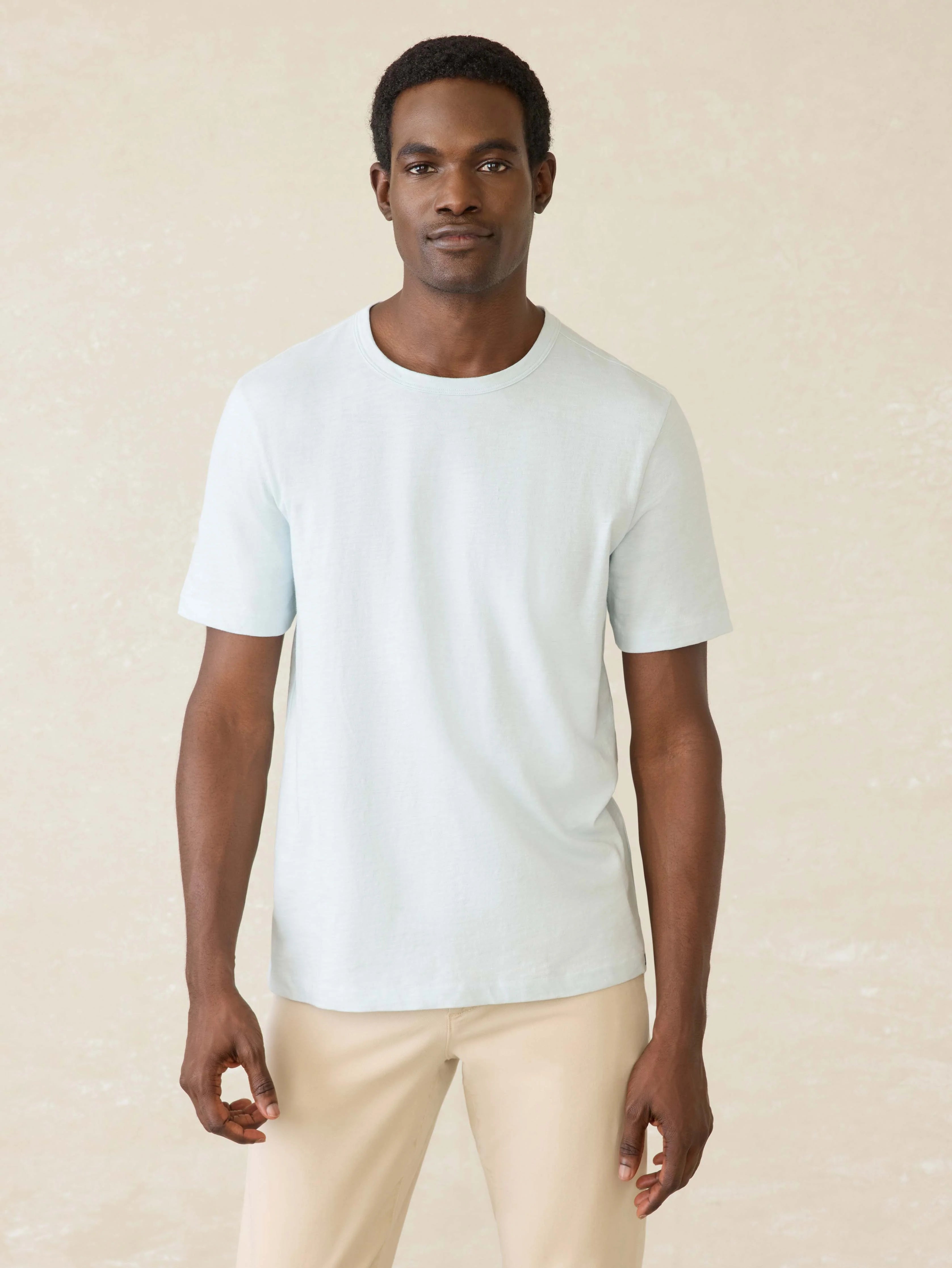 Sunwashed Regenerative Tee - Sky
