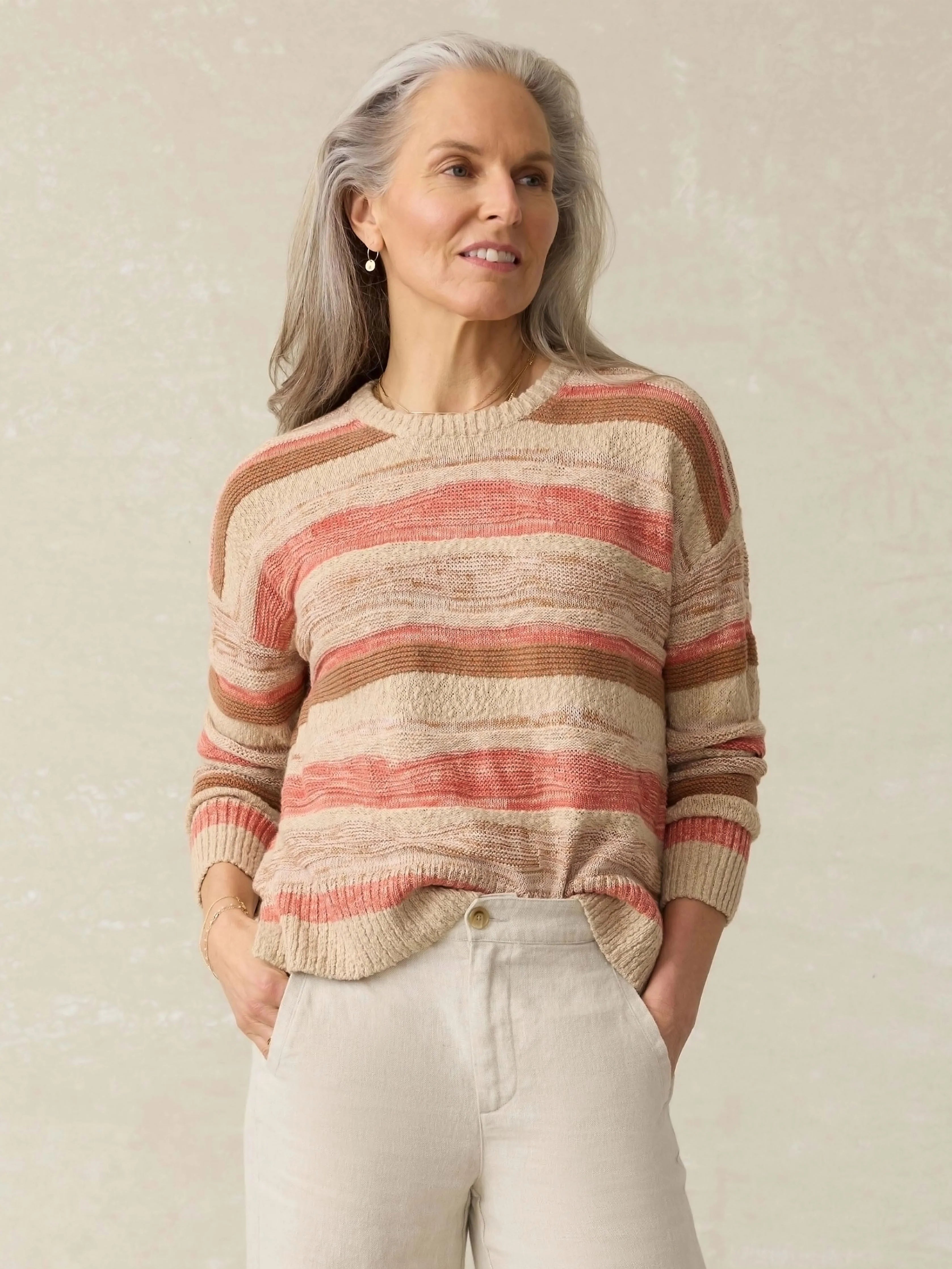 Miramar Linen Sedona Sweater - Horizon Hues