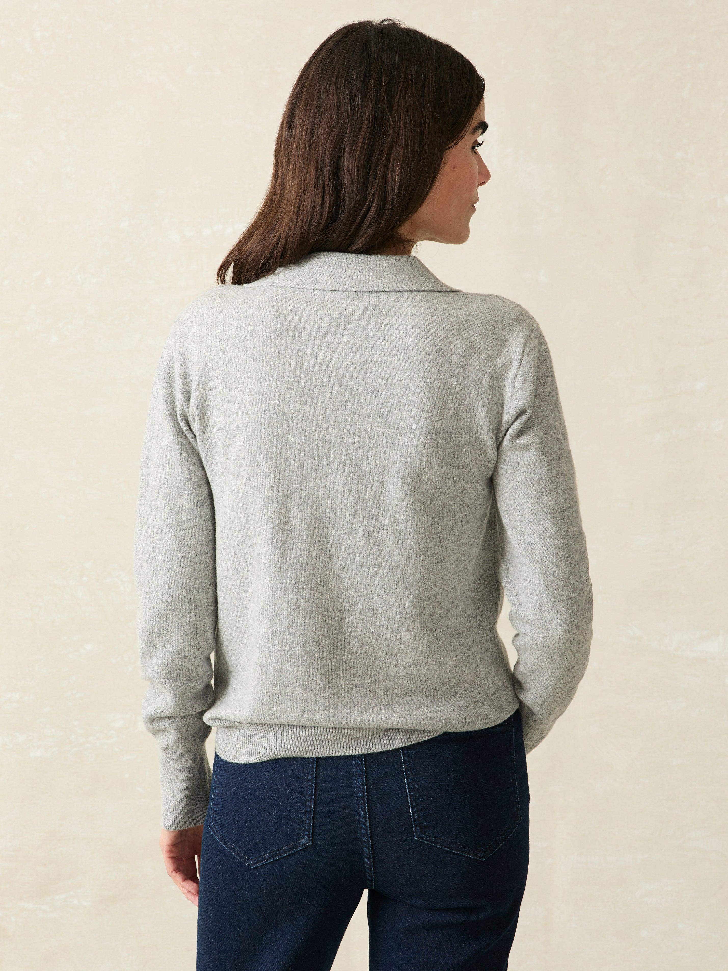 Jackson Sweater Polo - Grey Heather