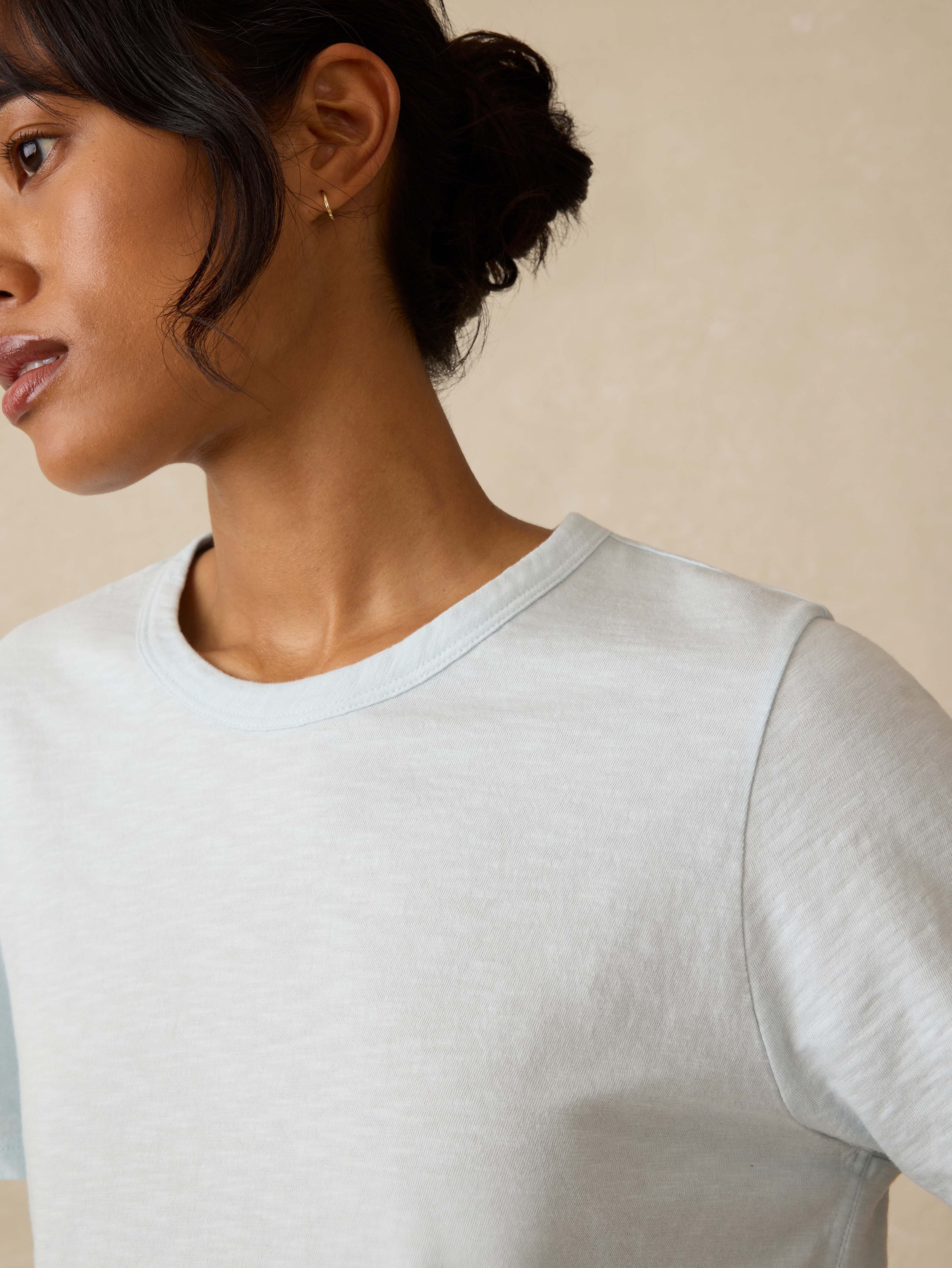Sunwashed Regenerative Essential Tee - Sky