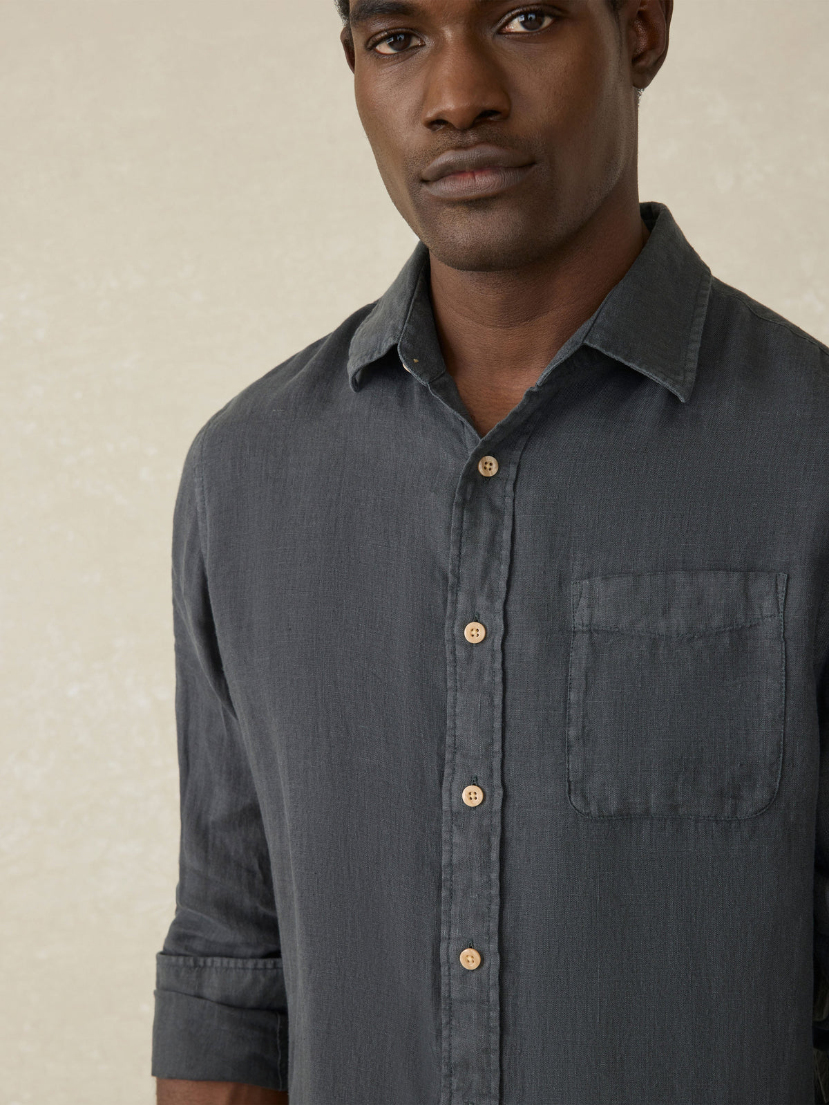 Laguna Linen Shirt - Washed Black