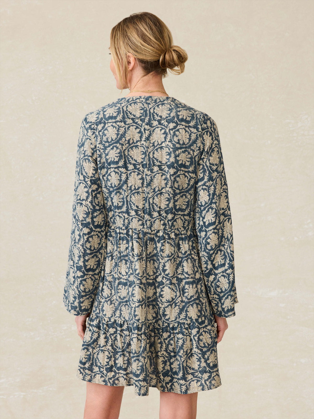 Dune Cotton Gauze Oceana Dress - Tranquil Tides Print