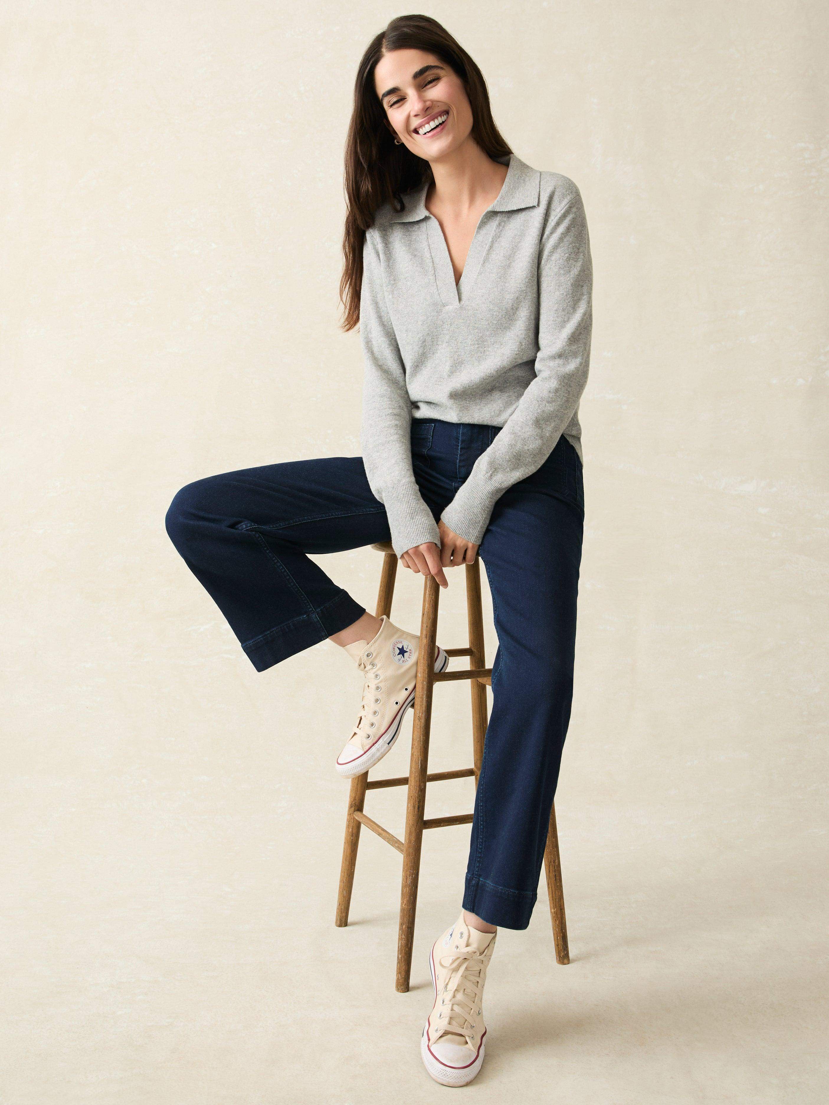 Jackson Sweater Polo - Grey Heather