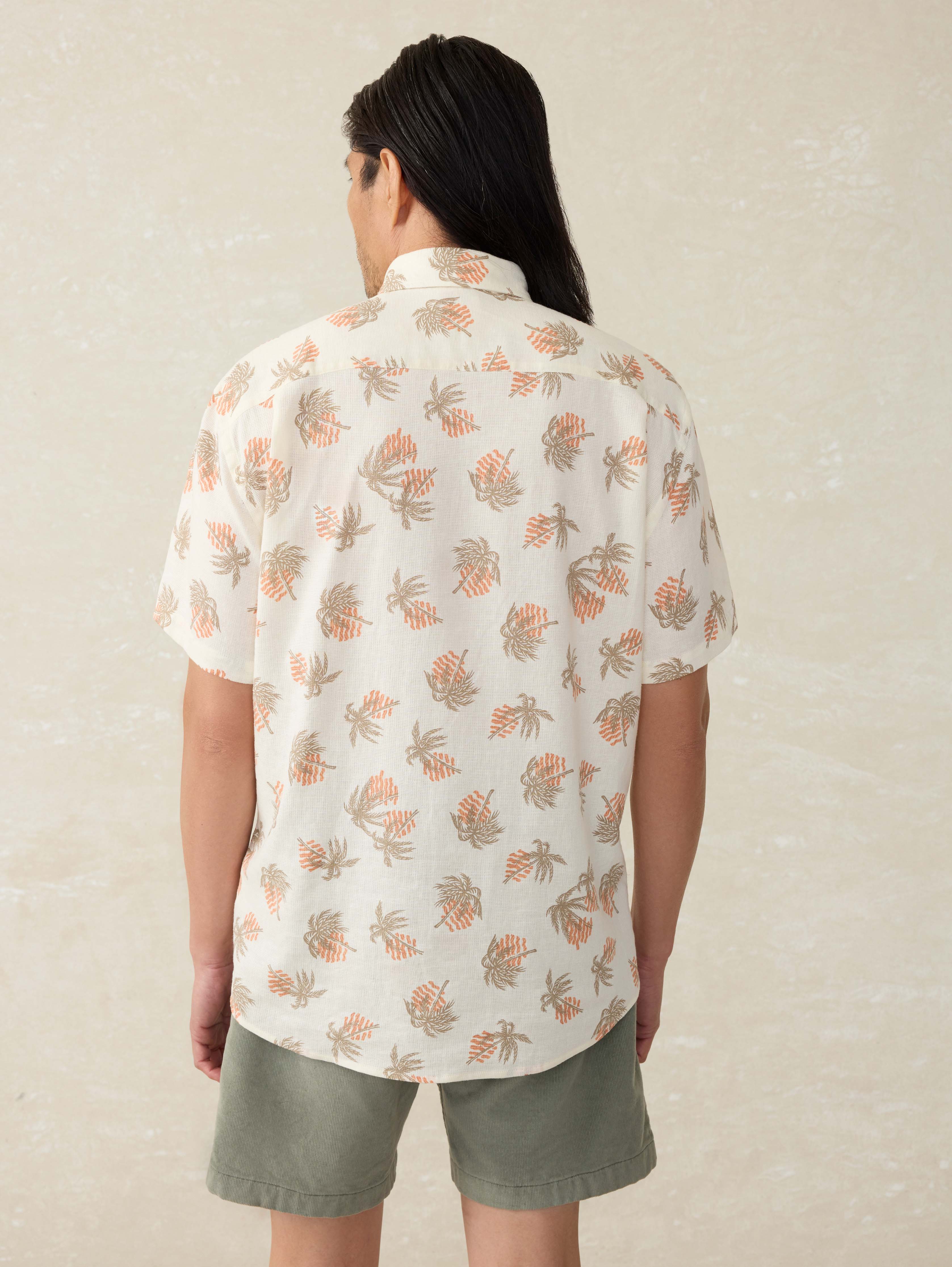 Short-Sleeve Breeze Shirt - Sunlit Palm \u0026 Waves