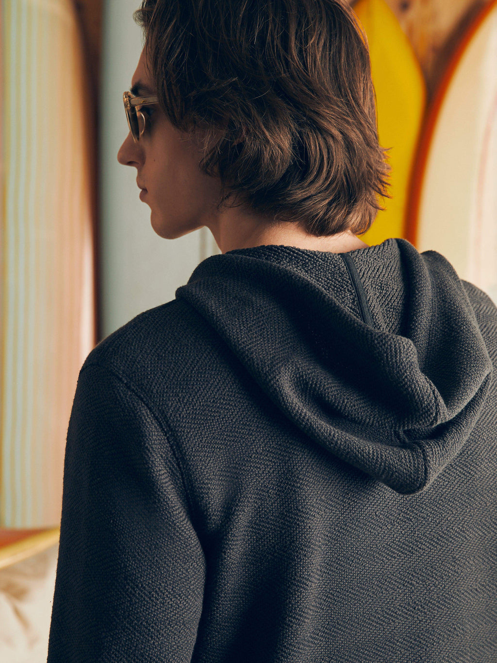 Whitewater Full Zip Hoodie - Washed Black