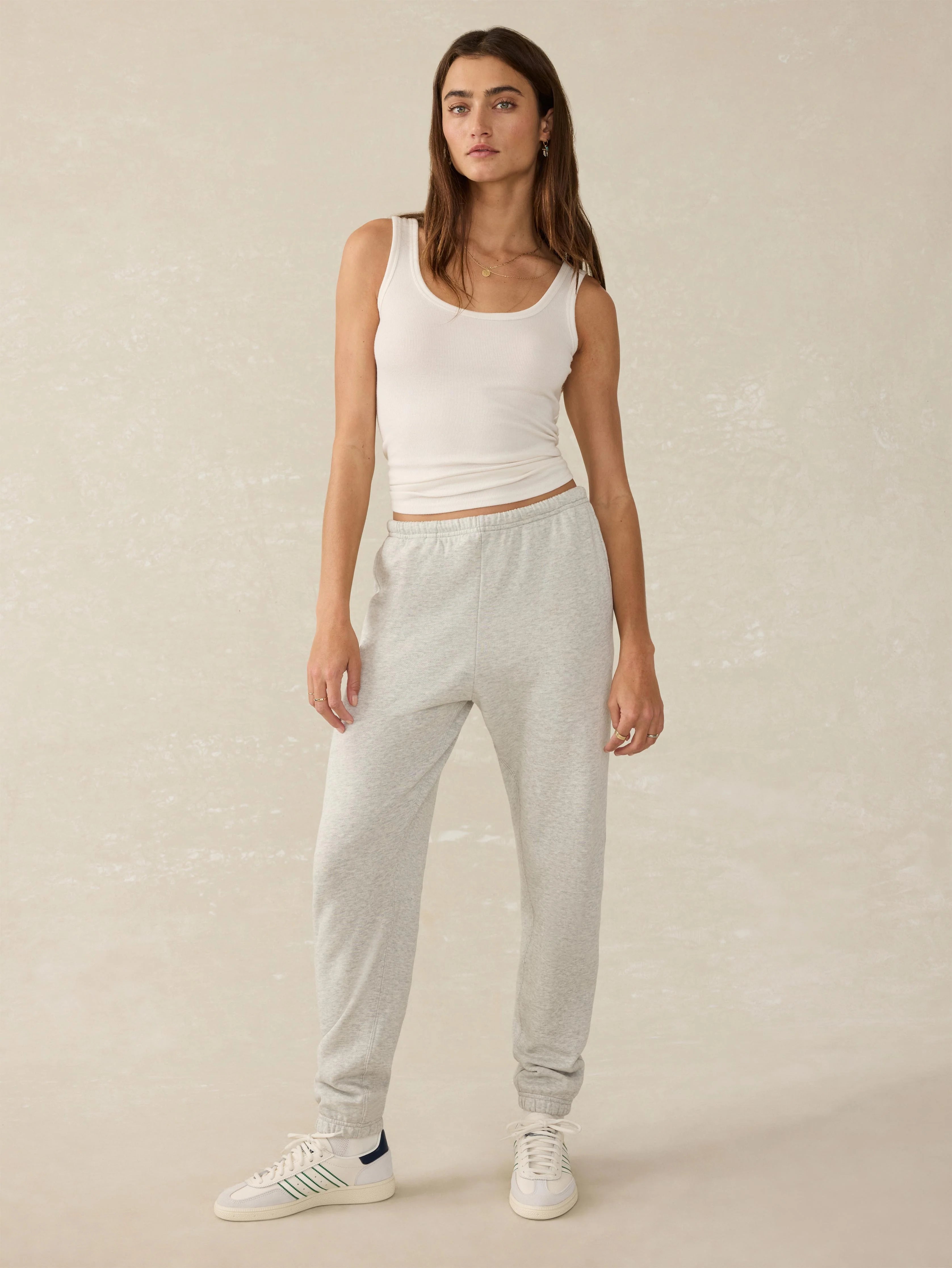 High Standard Fleece Sweatpant - Light Grey Heather