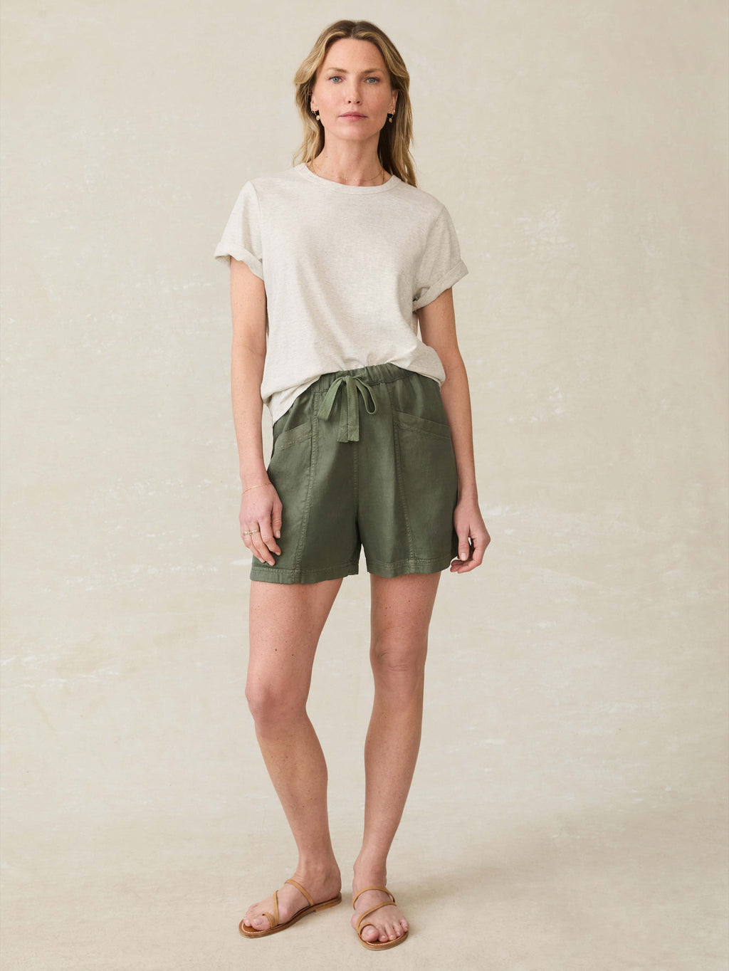 Topanga Drape Short - Thyme