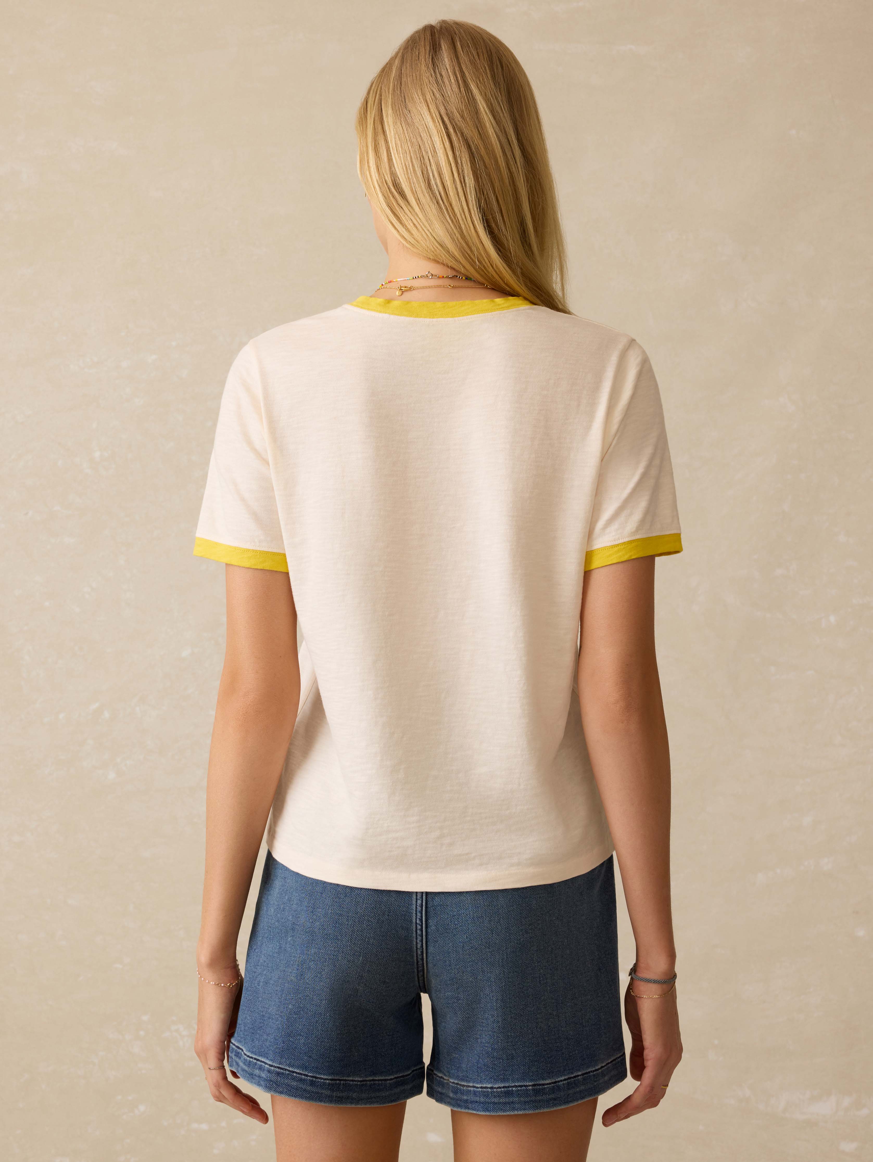 Sunwashed Regenerative Essential Tee - Passion Fruit