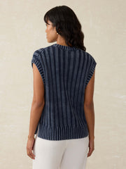 Sunwashed Sweater Vest - Navy Blazer